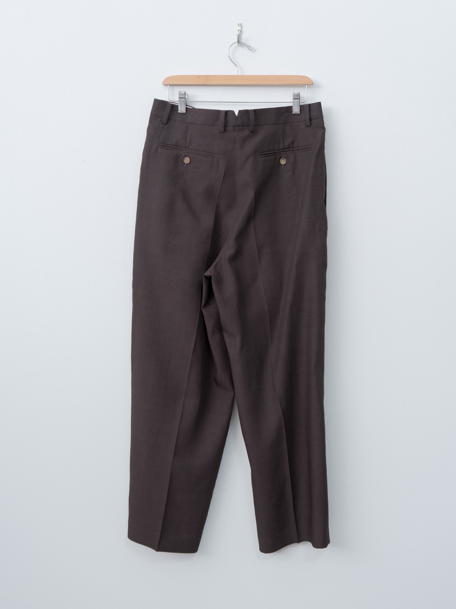 Namu Shop - Yleve Tencel Two-Pleat Trouser - Burgundy