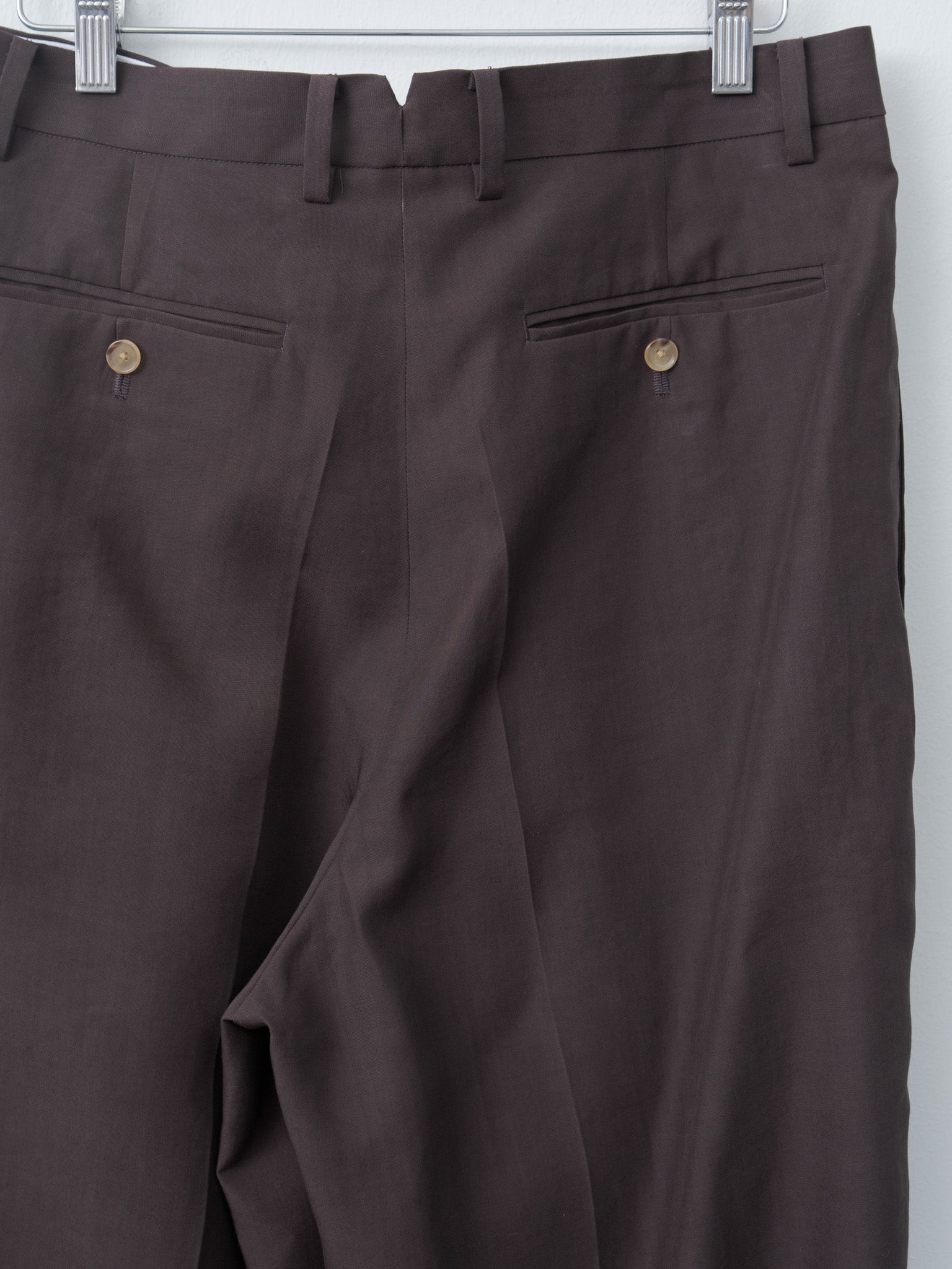 Namu Shop - Yleve Tencel Two-Pleat Trouser - Burgundy