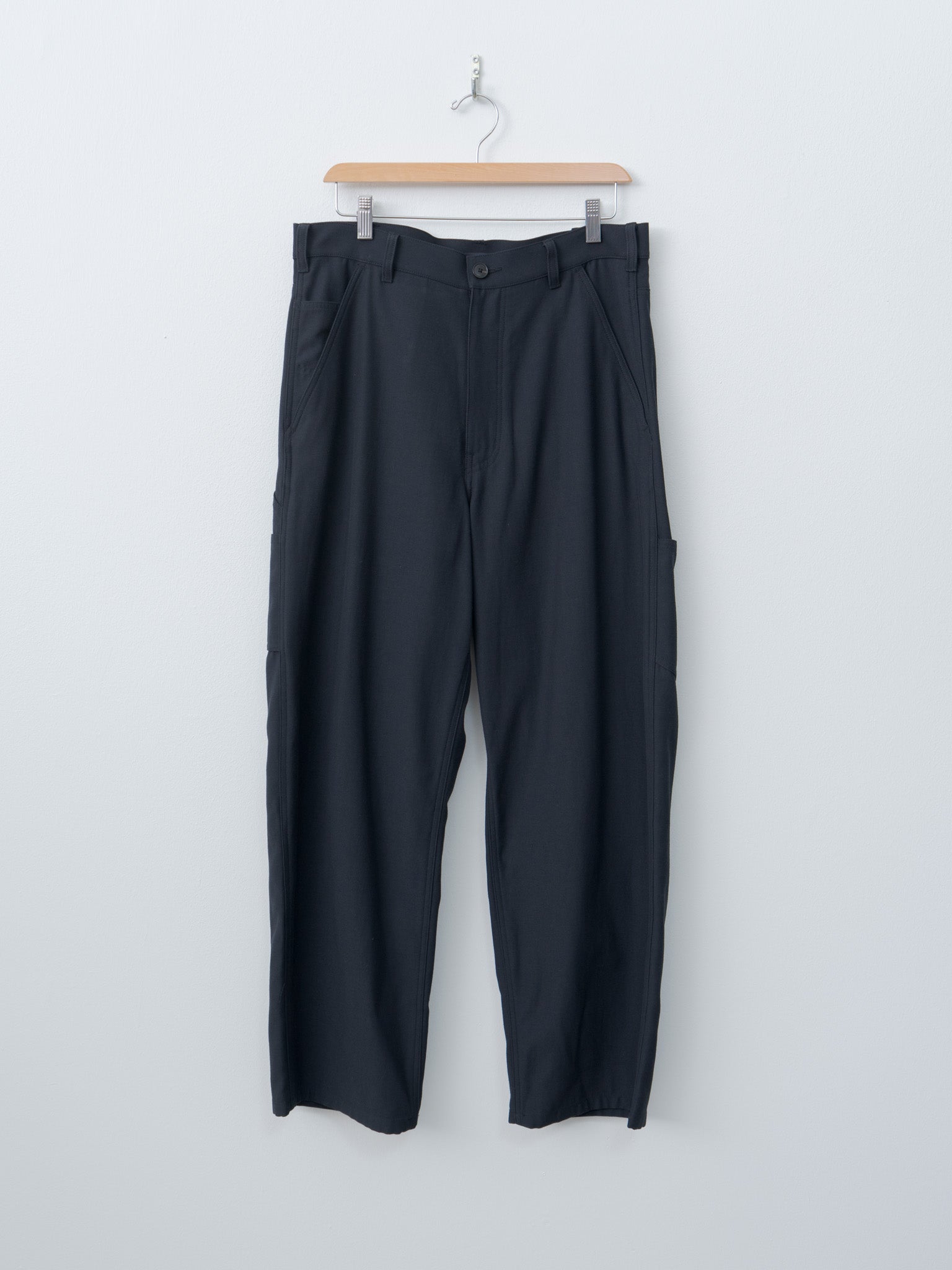 Namu Shop - Yleve Viscose Cotton Painter Pants - Charcoal Navy
