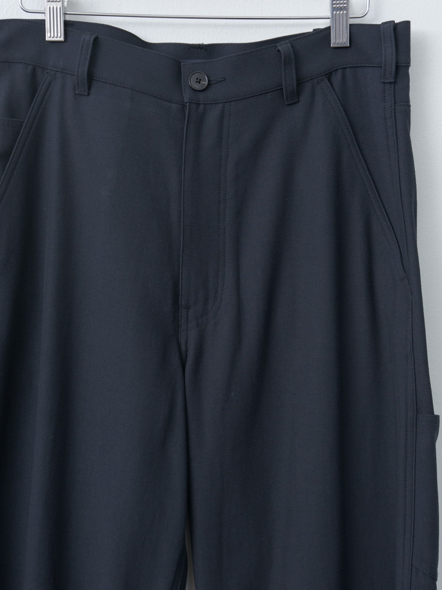 Namu Shop - Yleve Viscose Cotton Painter Pants - Charcoal Navy