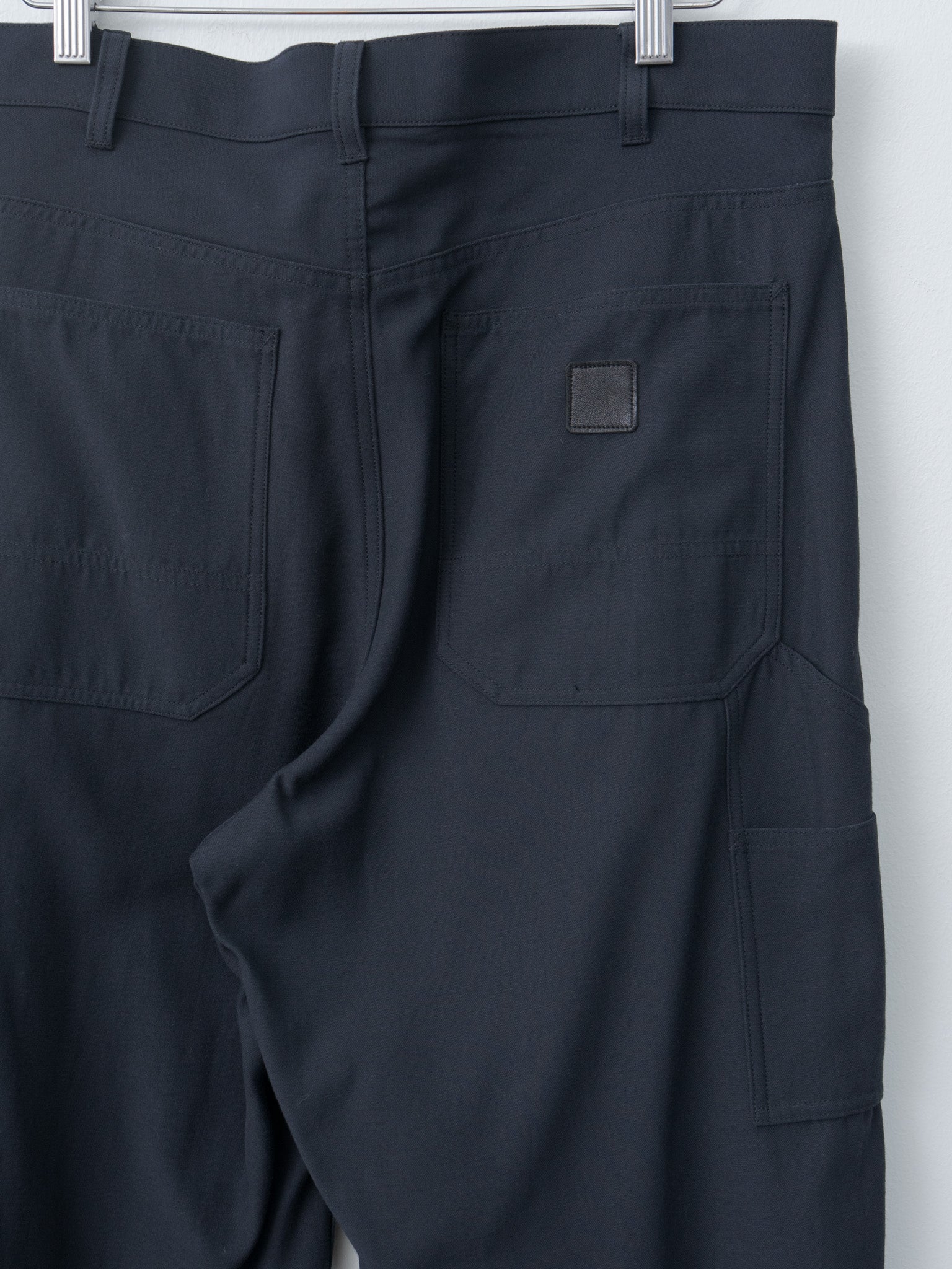 Namu Shop - Yleve Viscose Cotton Painter Pants - Charcoal Navy