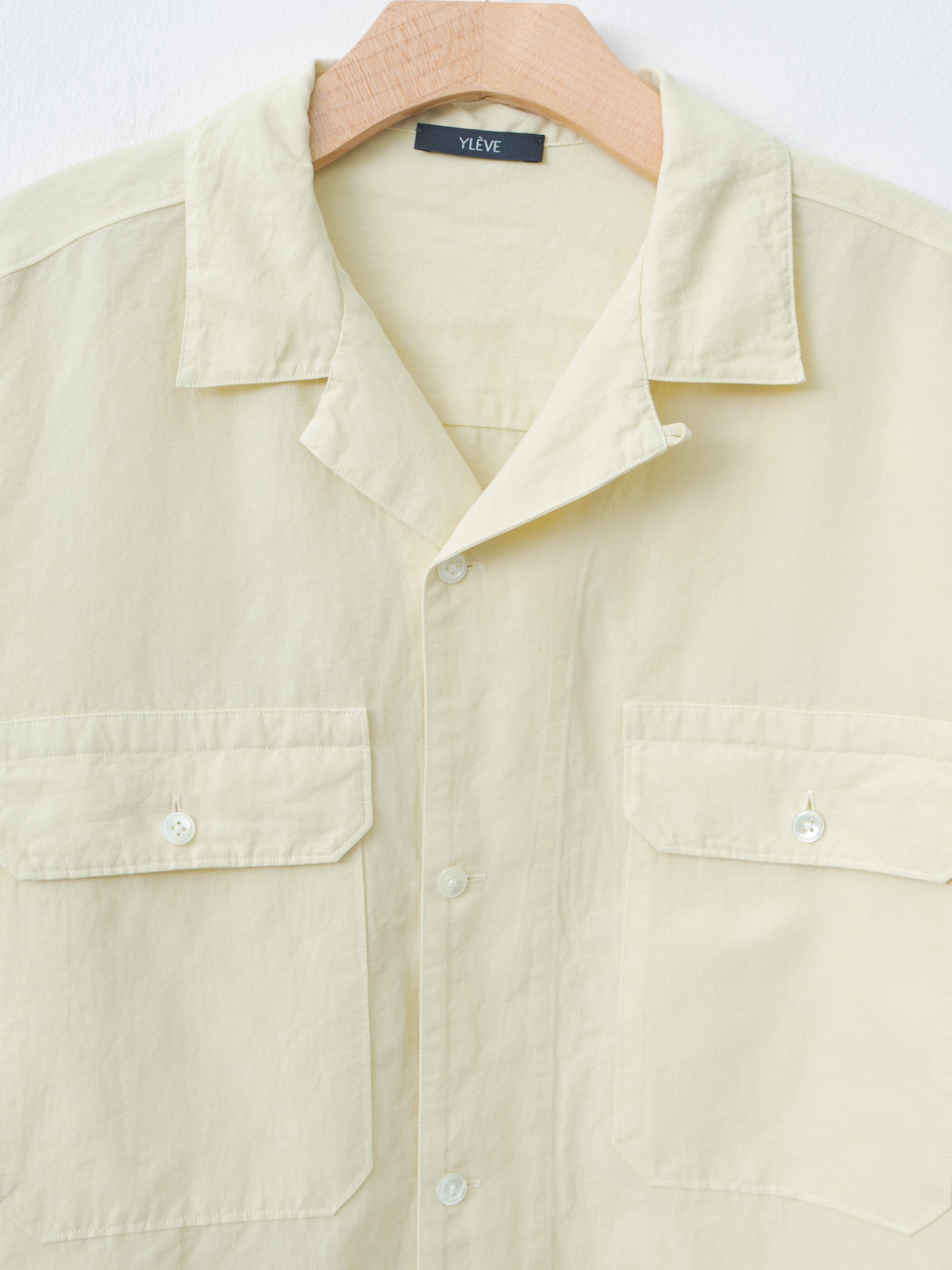 Namu Shop - Yleve Cotton Ramy Broad Shirt Jacket - Butter