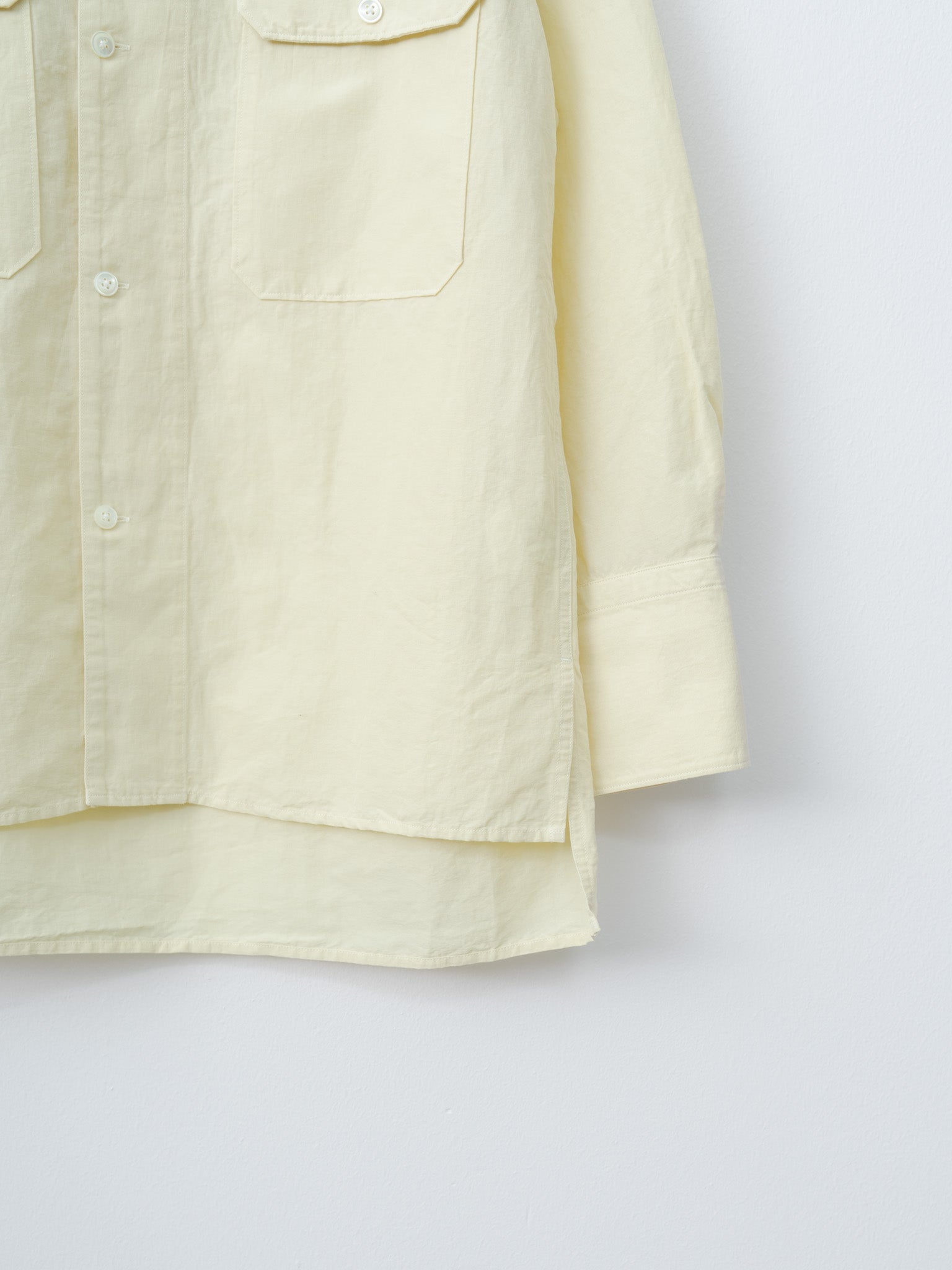 Namu Shop - Yleve Cotton Ramy Broad Shirt Jacket - Butter