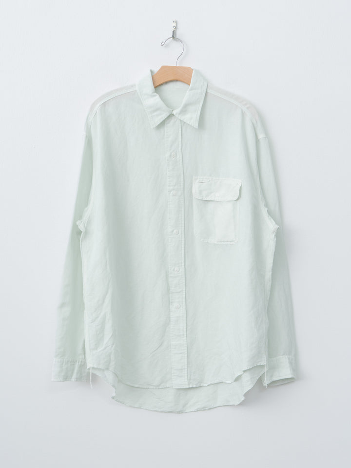 Namu Shop - Yleve Viscose Linen Shirt - Sax