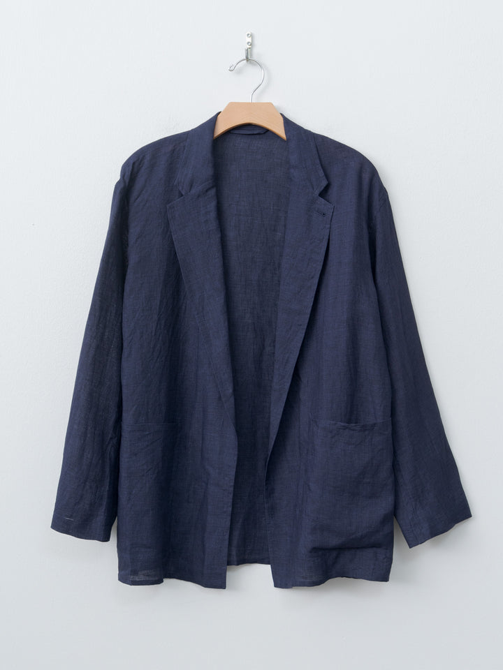 Namu Shop - Yleve Linen Poplin Jacket - Navy
