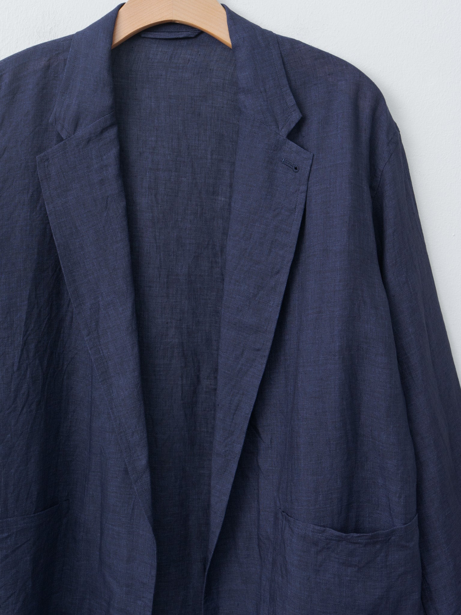 Namu Shop - Yleve Linen Poplin Jacket - Navy
