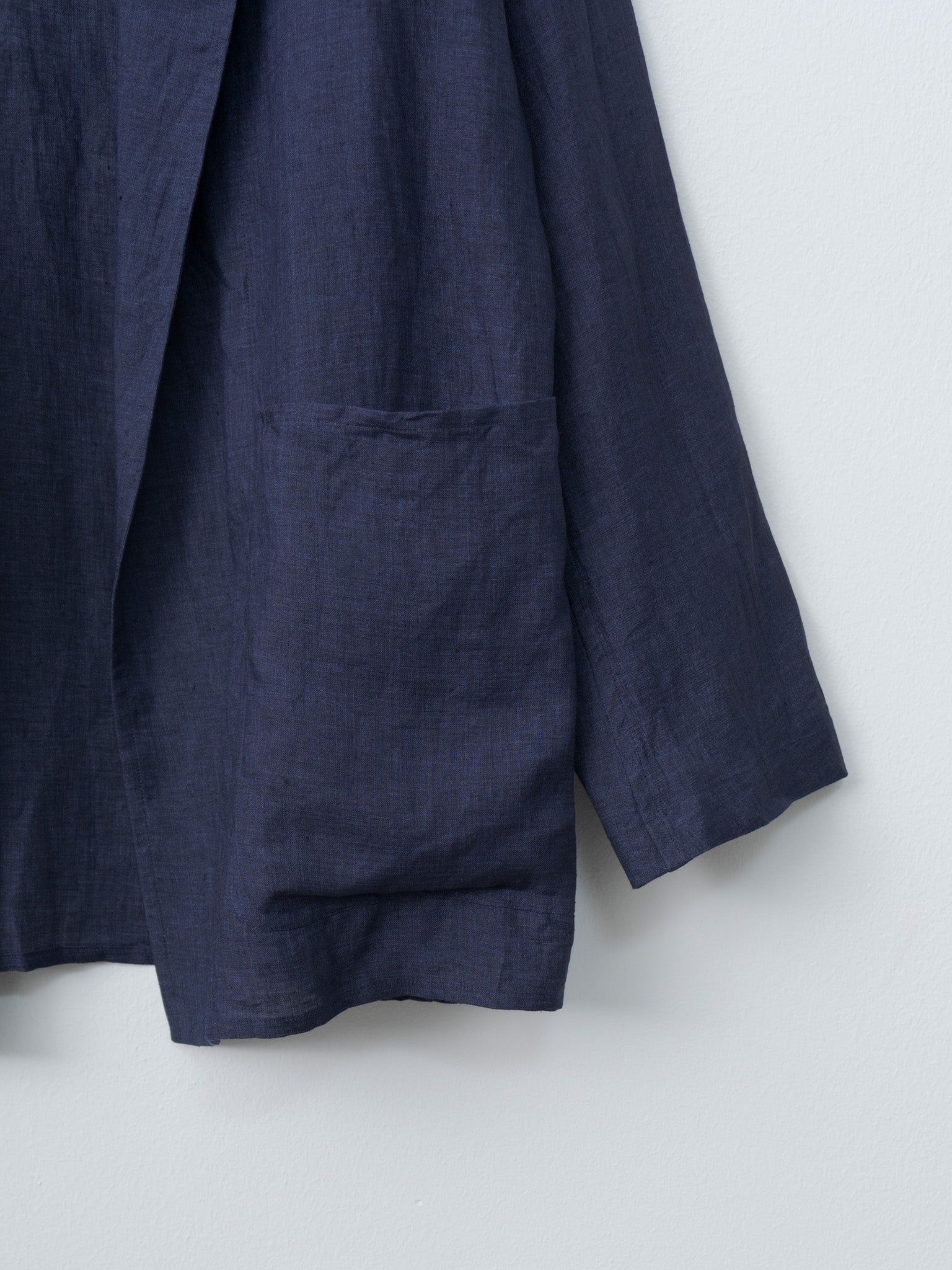 Namu Shop - Yleve Linen Poplin Jacket - Navy