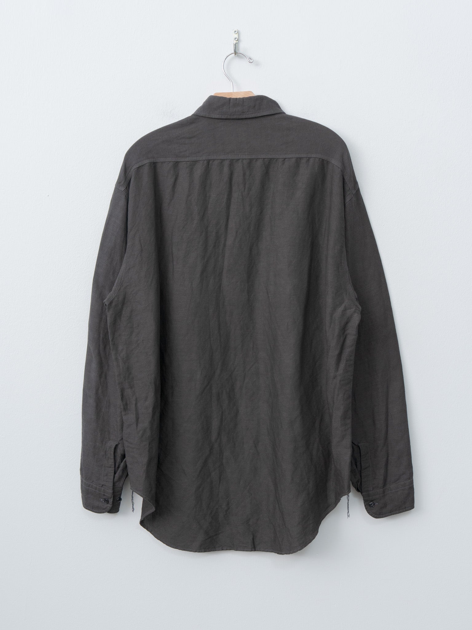 Namu Shop - Yleve Viscose Linen Shirt - Charcoal