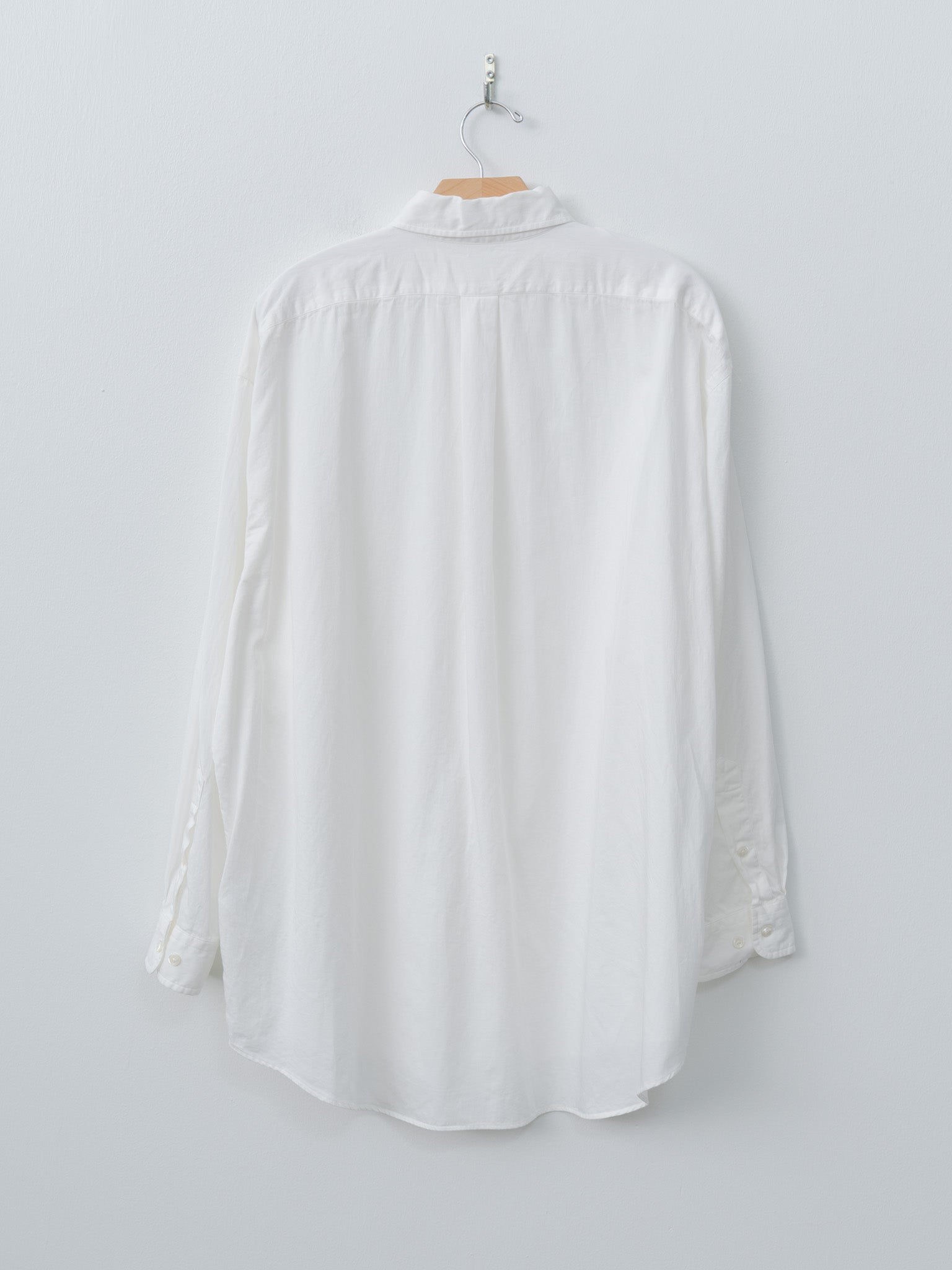 Namu Shop - Y Organic Cotton Washer Satin Shirt - White
