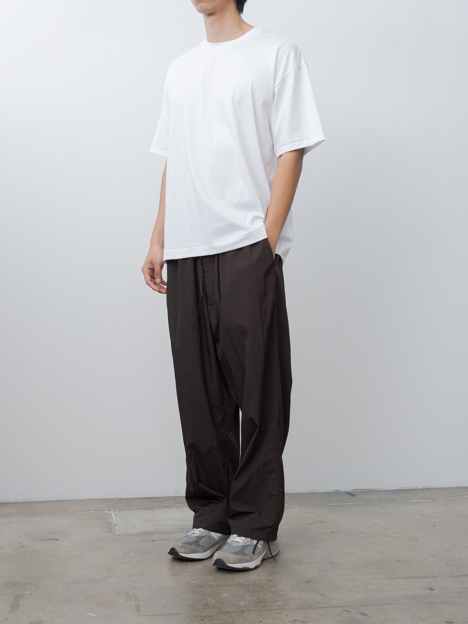 Namu Shop - Aton Hand Dyed Nylon Over Pants - Brown