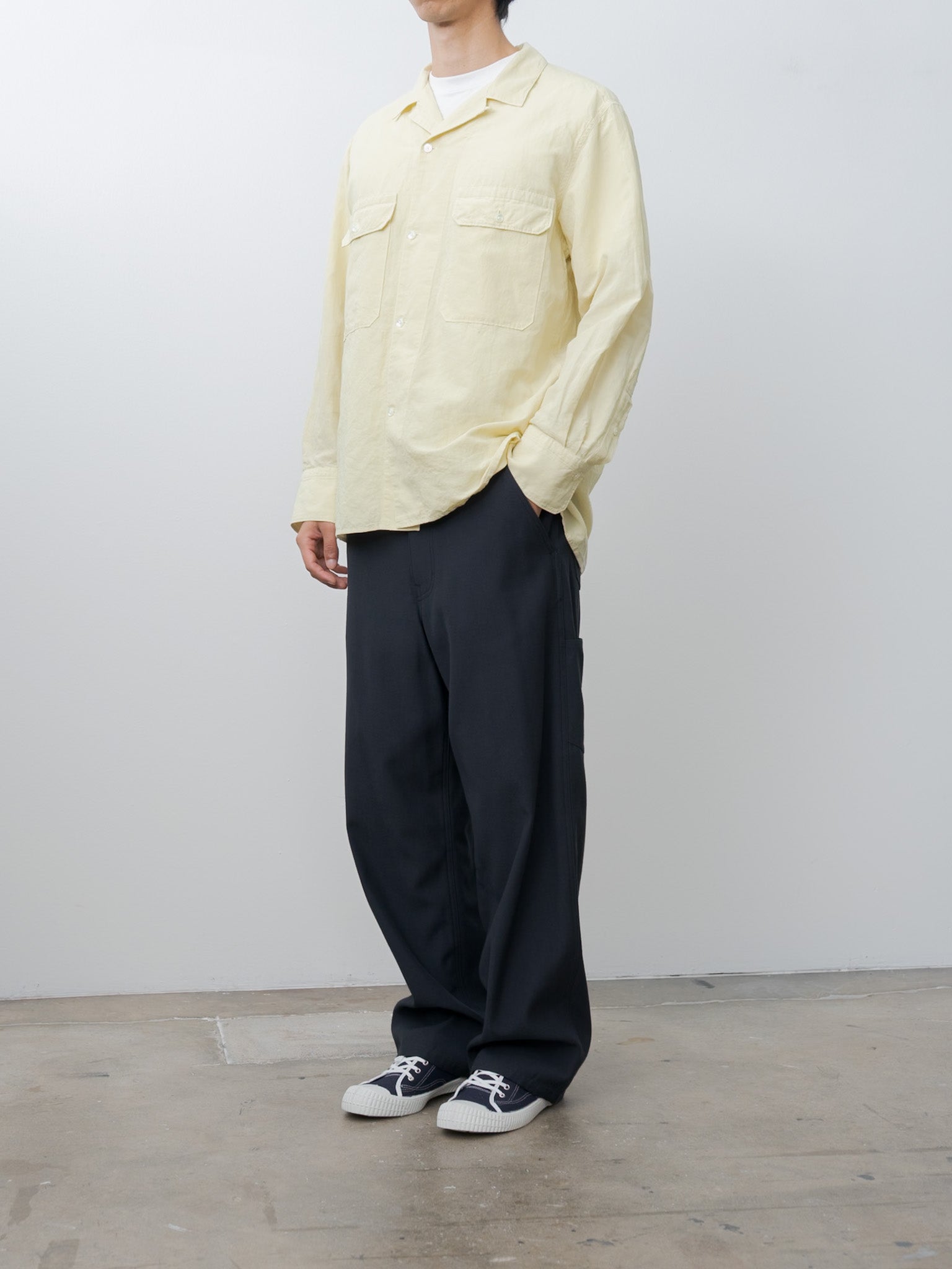 Namu Shop - Yleve Cotton Ramy Broad Shirt Jacket - Butter