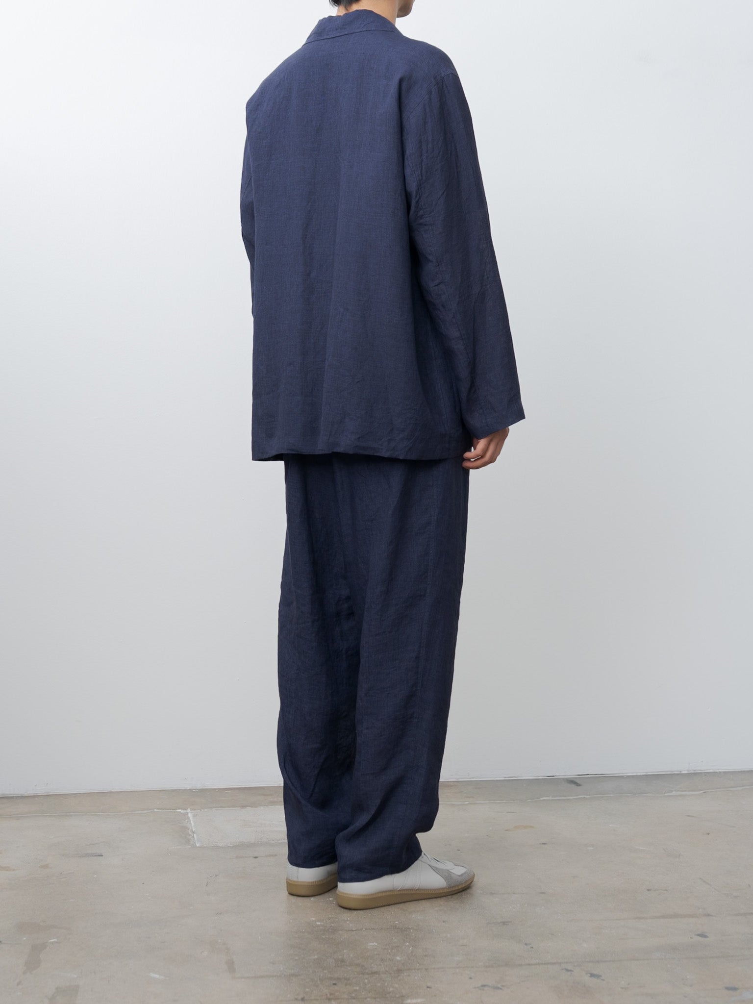 Namu Shop - Yleve Linen Poplin Jacket - Navy