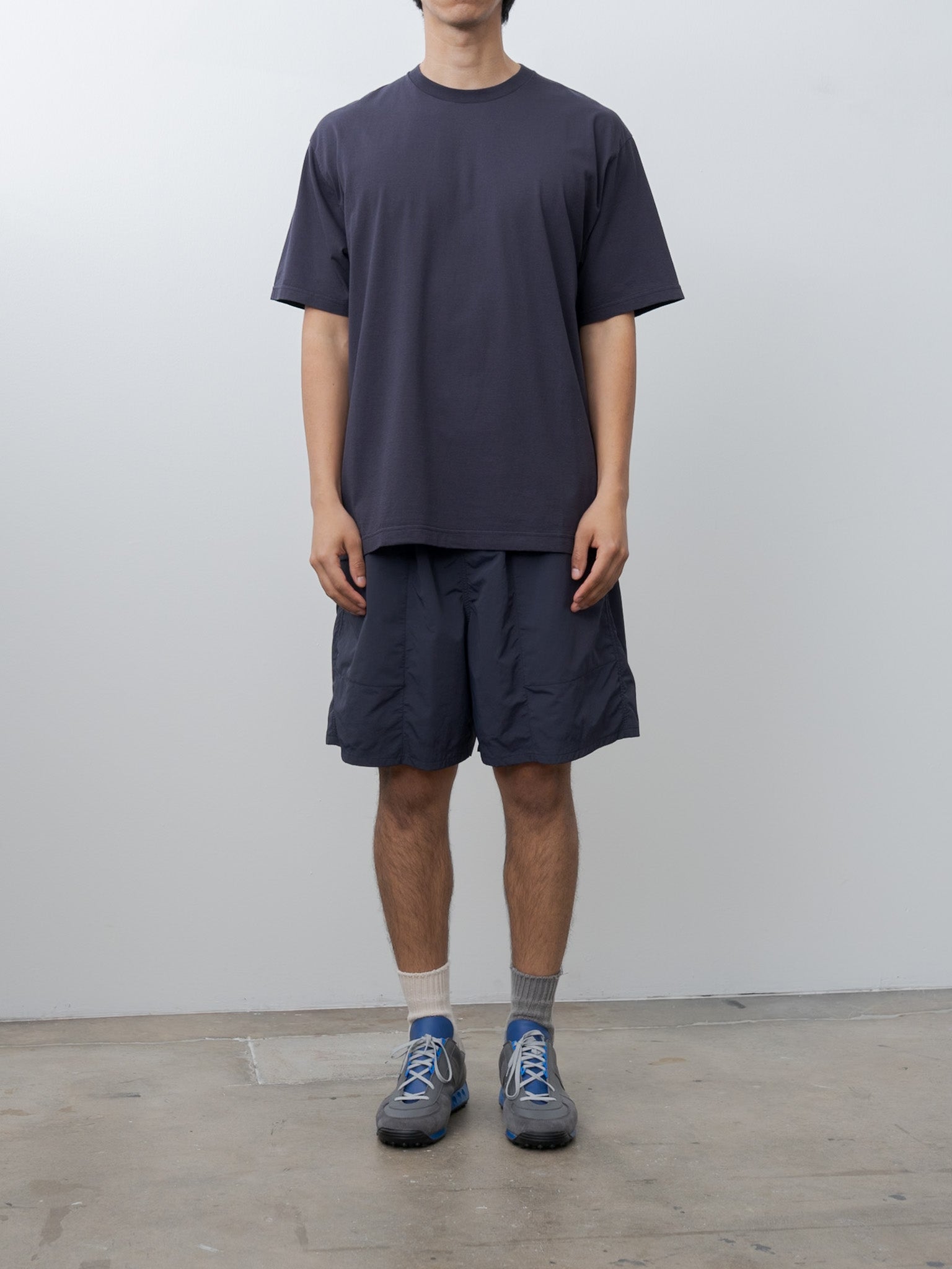Namu Shop - Y Recycle Nylon Mix Taffeta Shorts - Navy