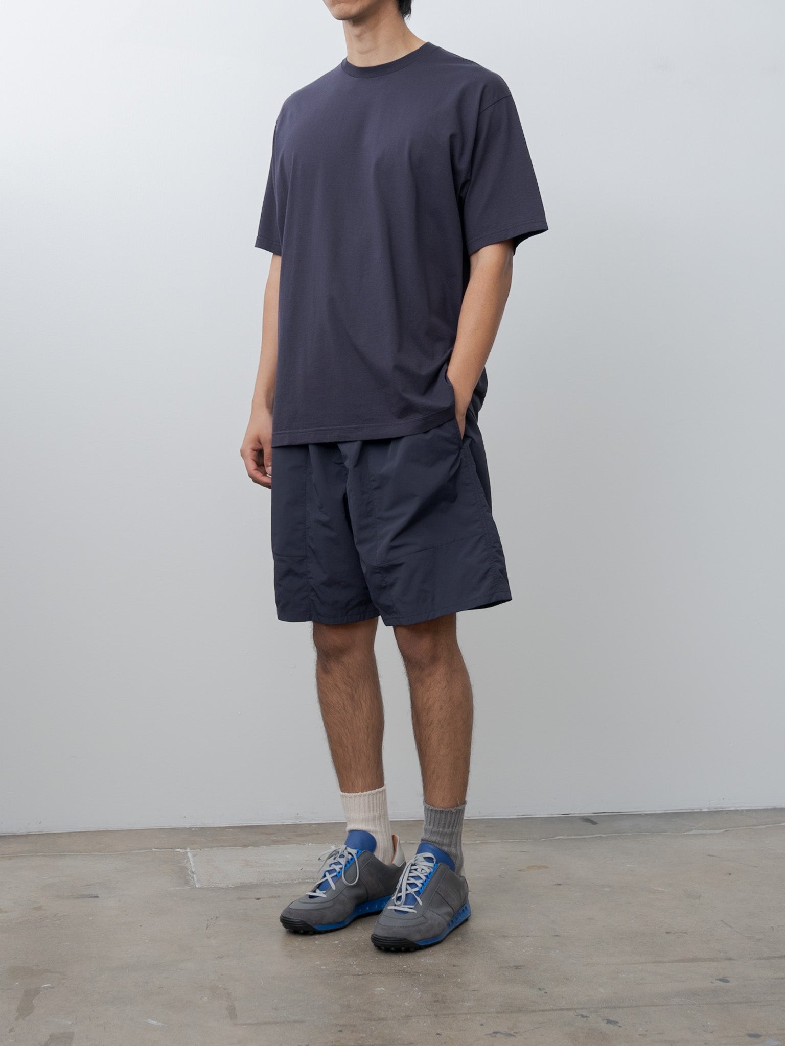 Namu Shop - Y Organic Cotton Jersey S/S Tee - Navy