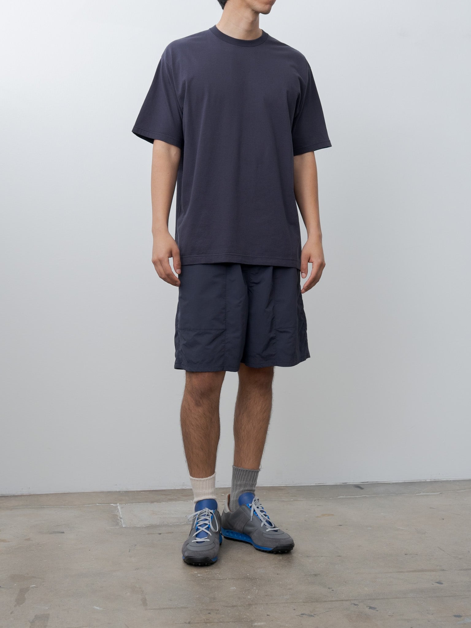 Namu Shop - Y Recycle Nylon Mix Taffeta Shorts - Navy