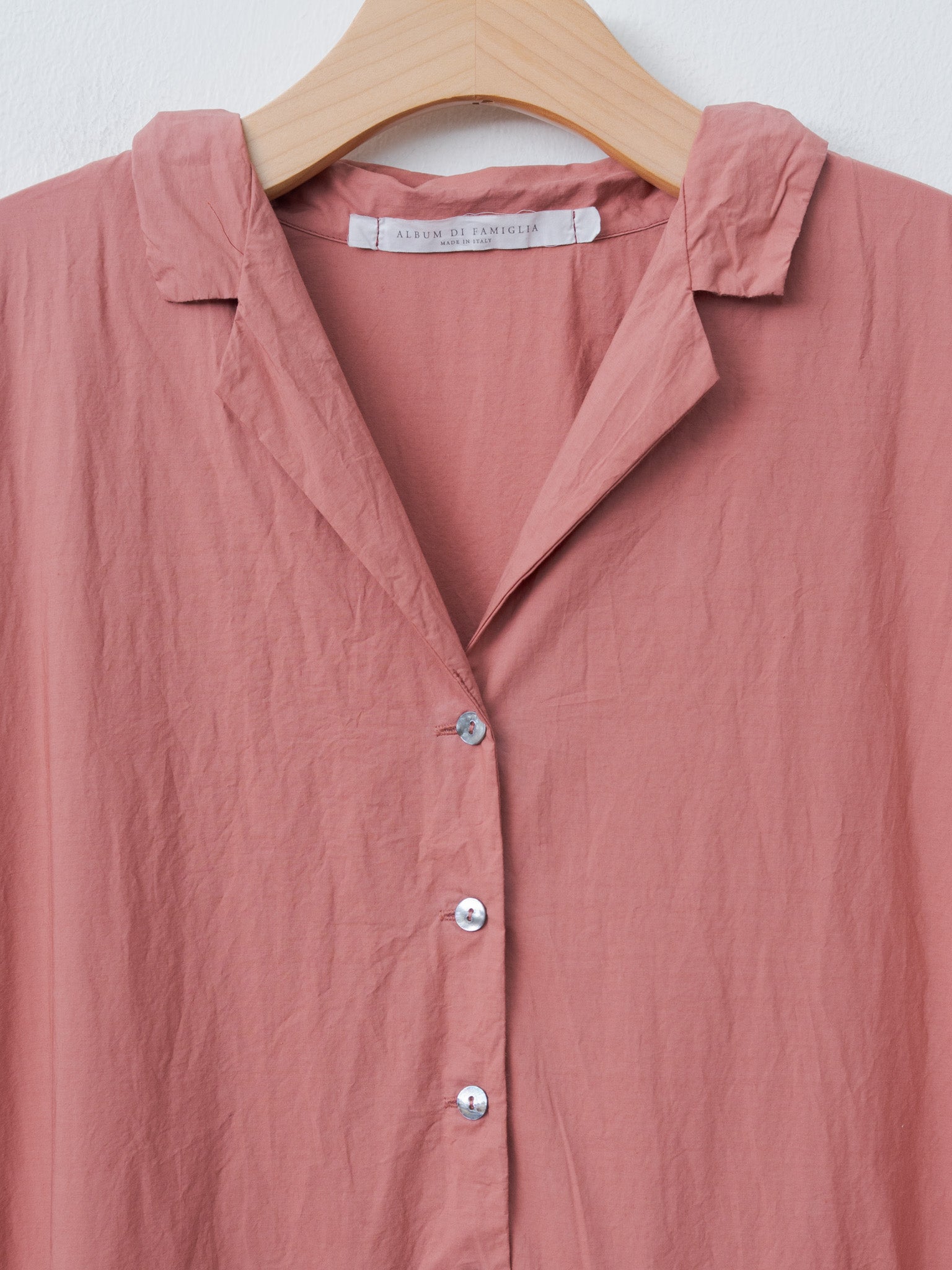 Namu Shop - Album di Famiglia Pleated Collar Dress TC - Coral