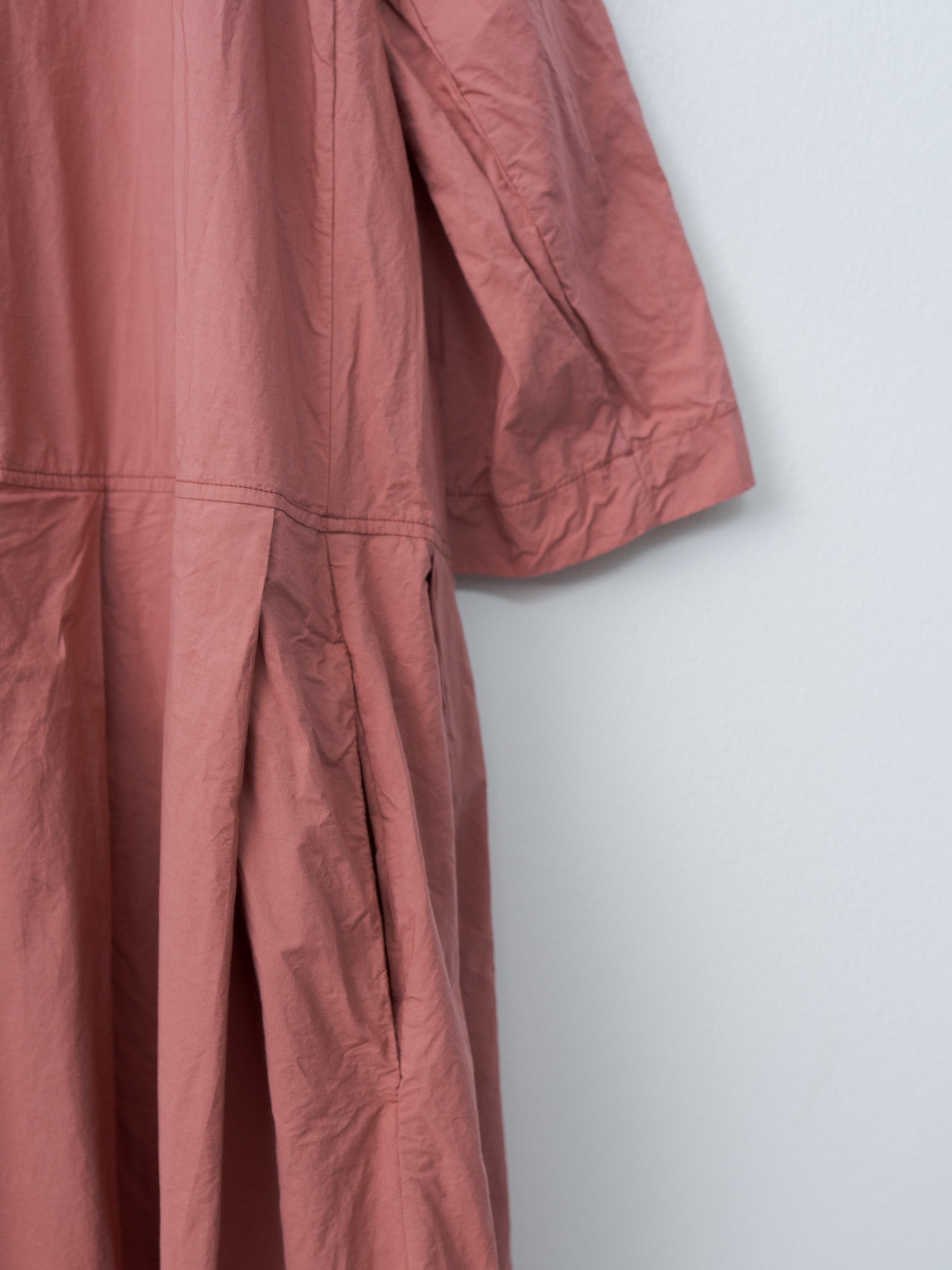 Namu Shop - Album di Famiglia Pleated Collar Dress TC - Coral