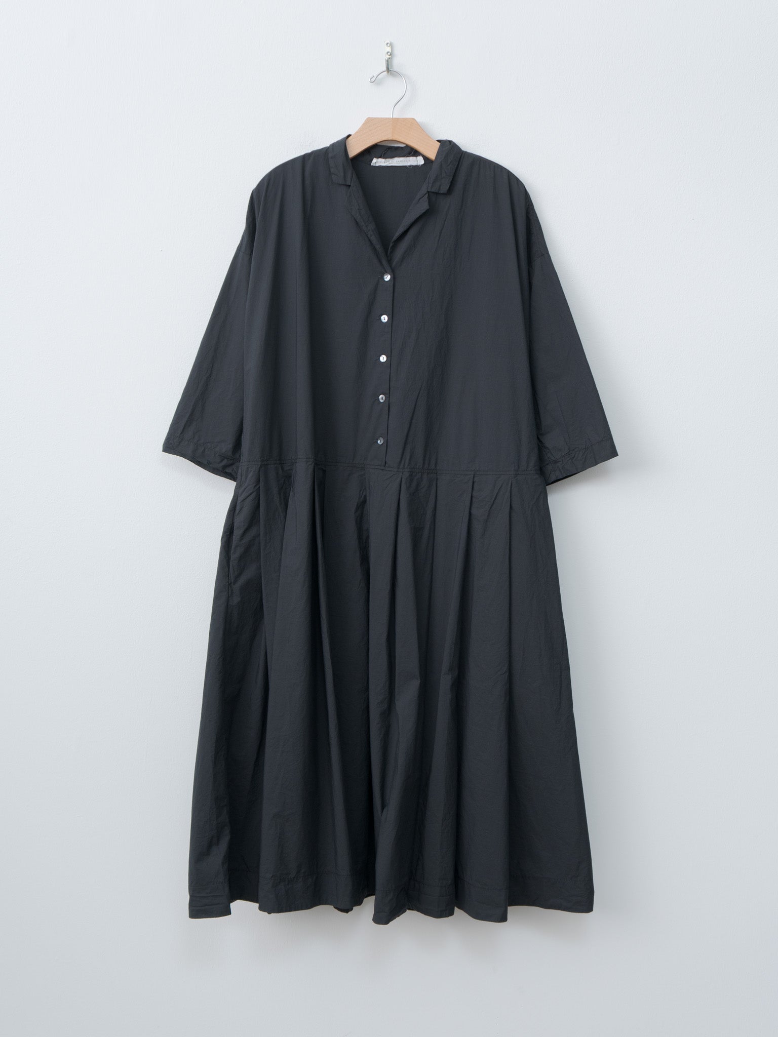 Namu Shop - Album di Famiglia Pleated Collar Dress TC - Black