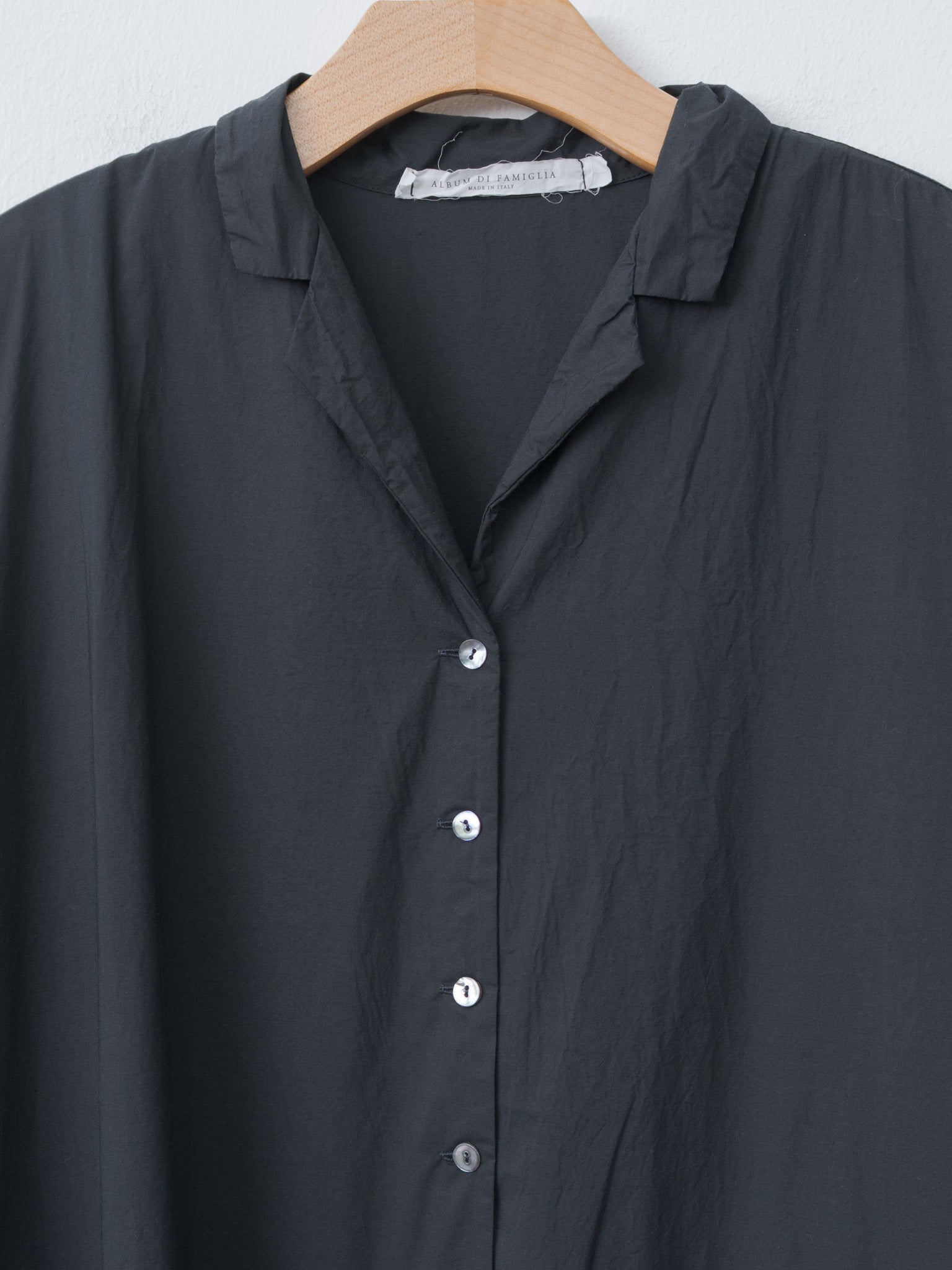 Namu Shop - Album di Famiglia Pleated Collar Dress TC - Black