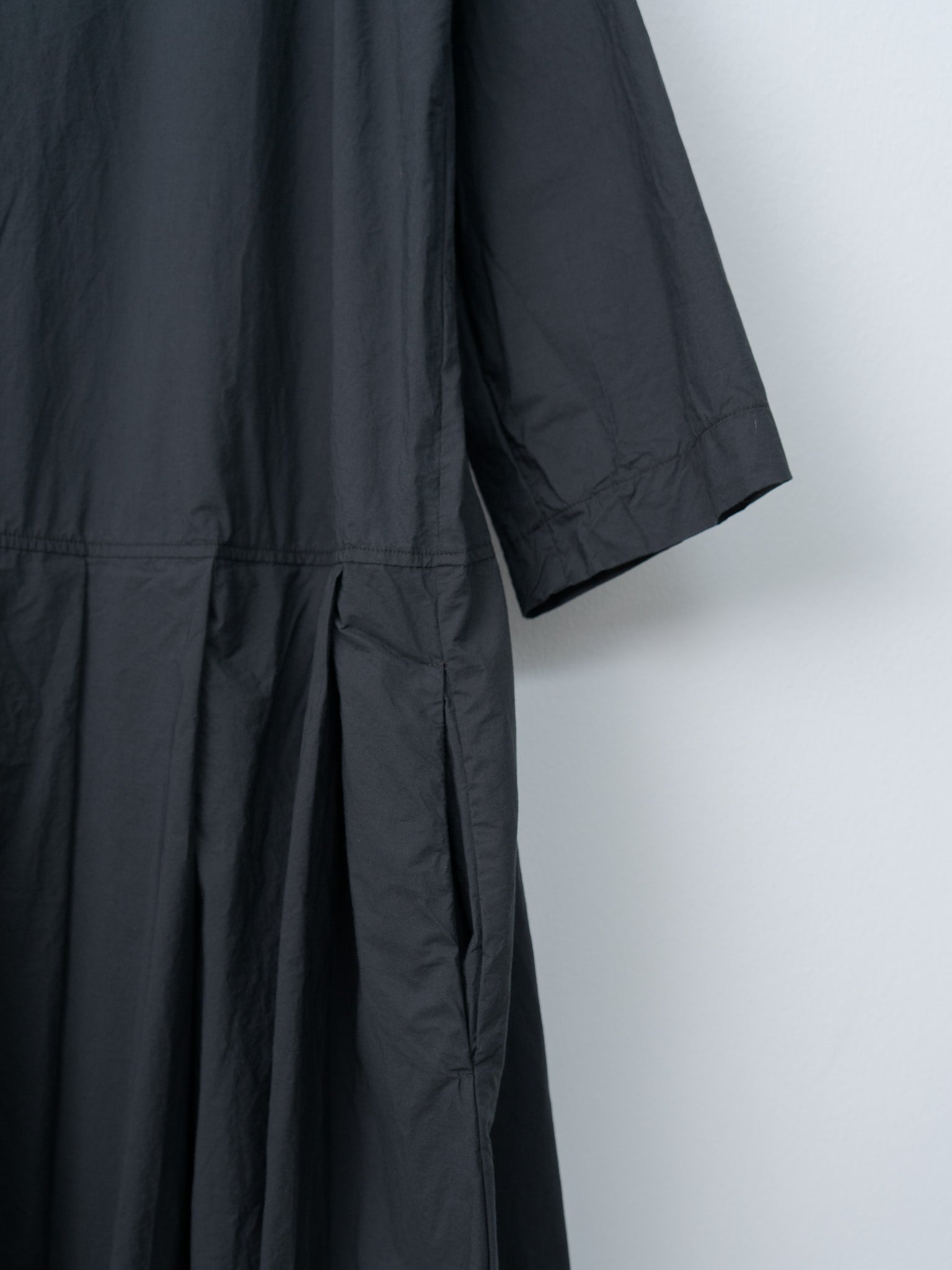 Namu Shop - Album di Famiglia Pleated Collar Dress TC - Black