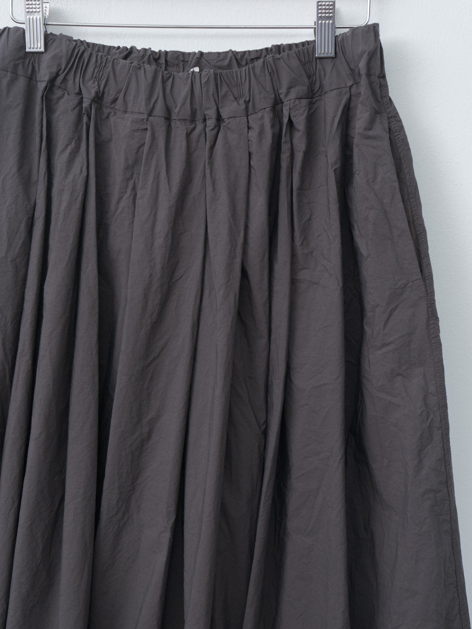 Namu Shop - Album di Famiglia Pleated Long Skirt TC - Brown