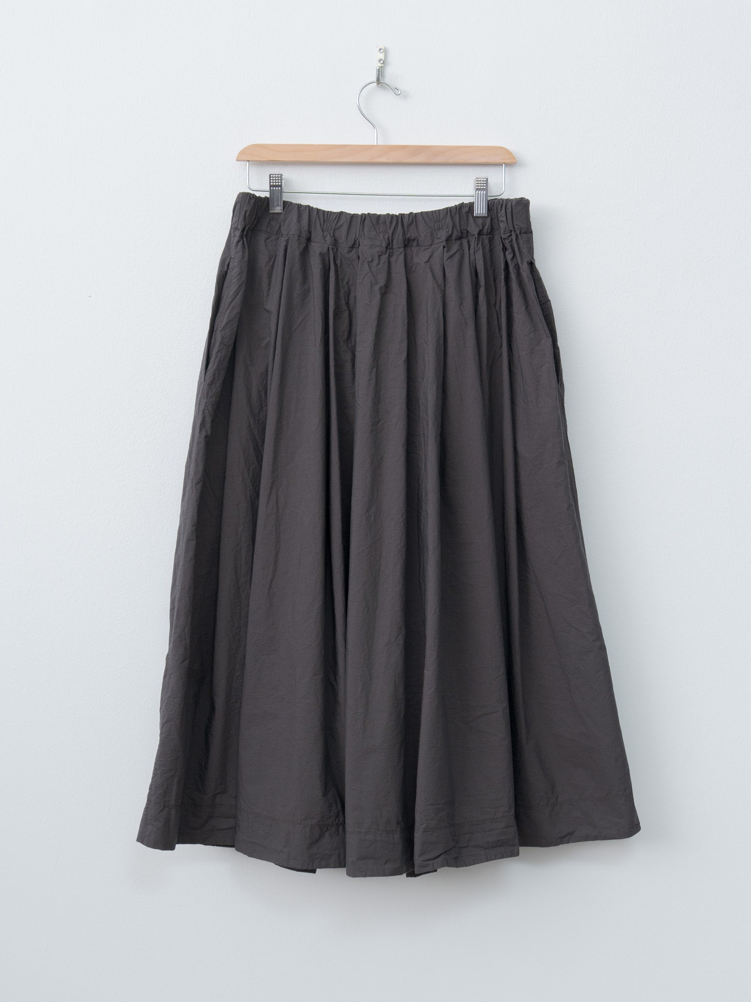 Namu Shop - Album di Famiglia Pleated Long Skirt TC - Brown