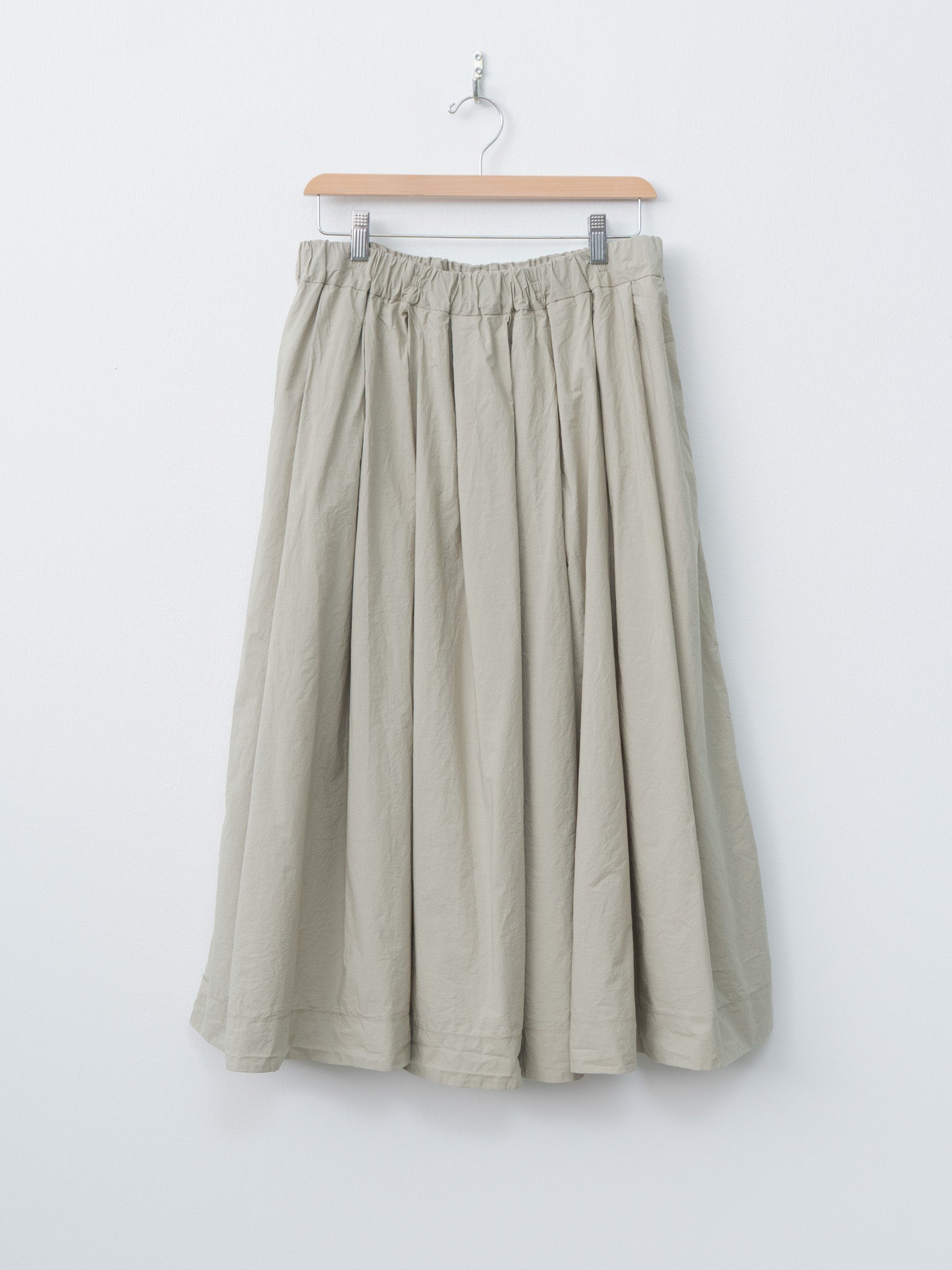 Namu Shop - Album di Famiglia Pleated Long Skirt TC - Stone