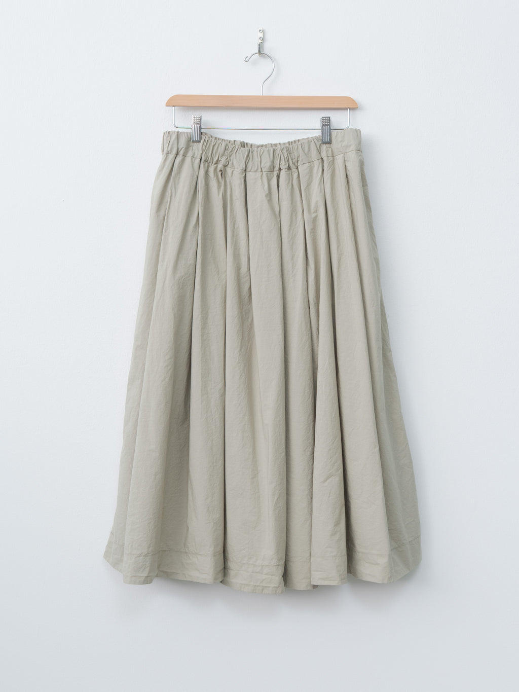 Namu Shop - Album di Famiglia Pleated Long Skirt TC - Stone