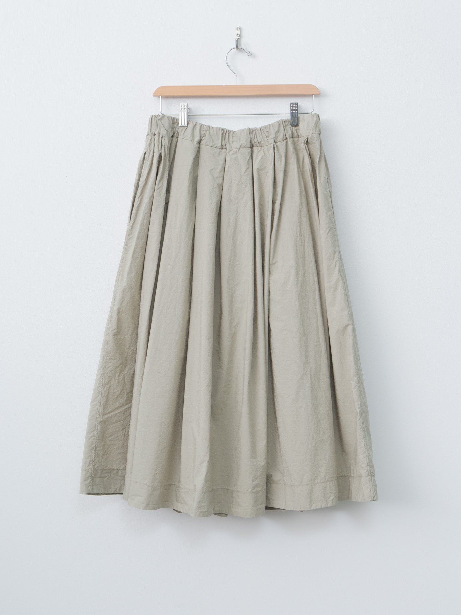 Namu Shop - Album di Famiglia Pleated Long Skirt TC - Stone