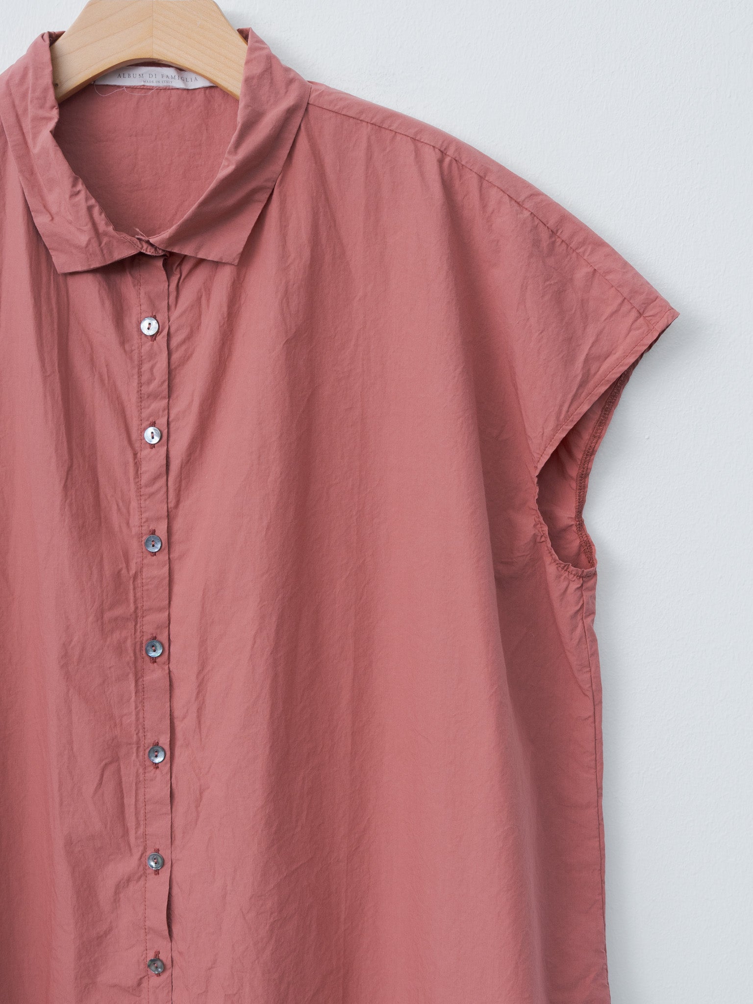 Namu Shop - Album di Famiglia Short Sleeveless Shirt TC - Coral