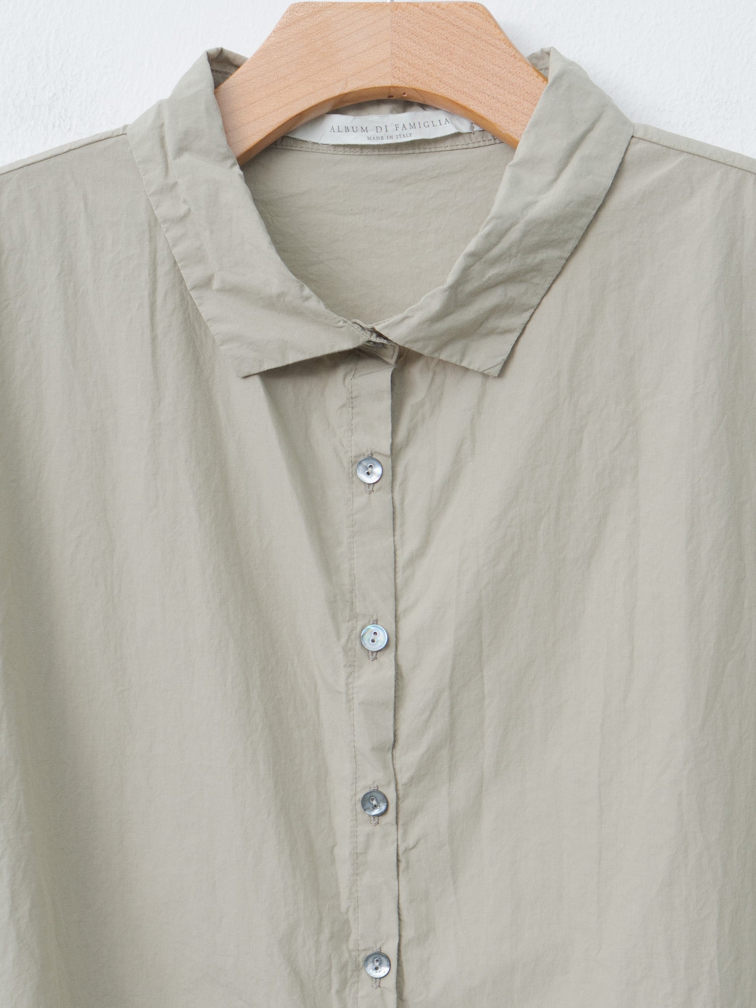 Namu Shop - Album di Famiglia Short Sleeveless Shirt TC - Stone