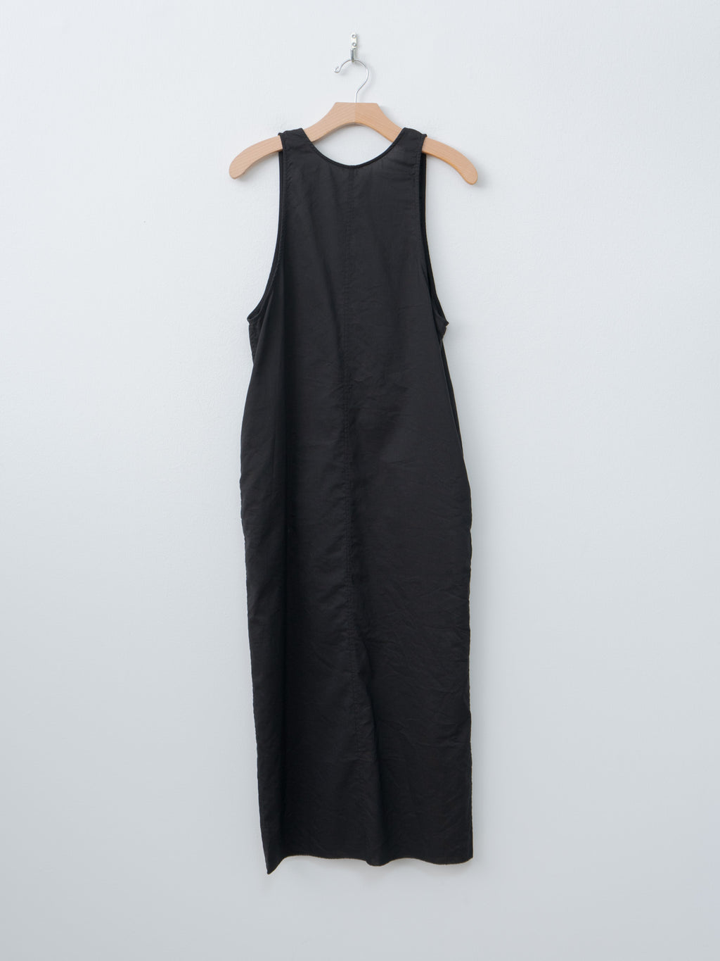 Namu Shop - Unfil Washed & Wrinkled Cordlane Dress - Black