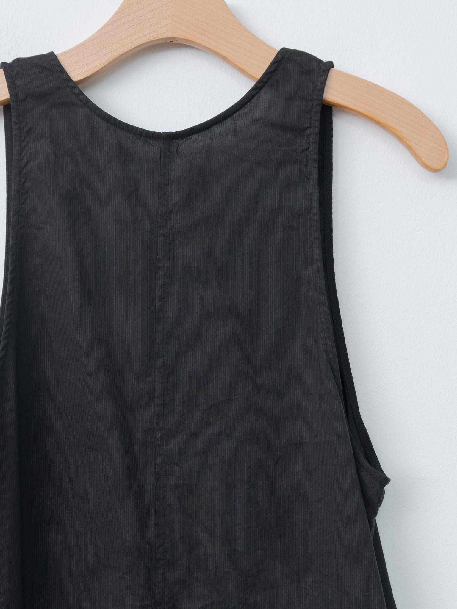 Namu Shop - Unfil Washed & Wrinkled Cordlane Dress - Black