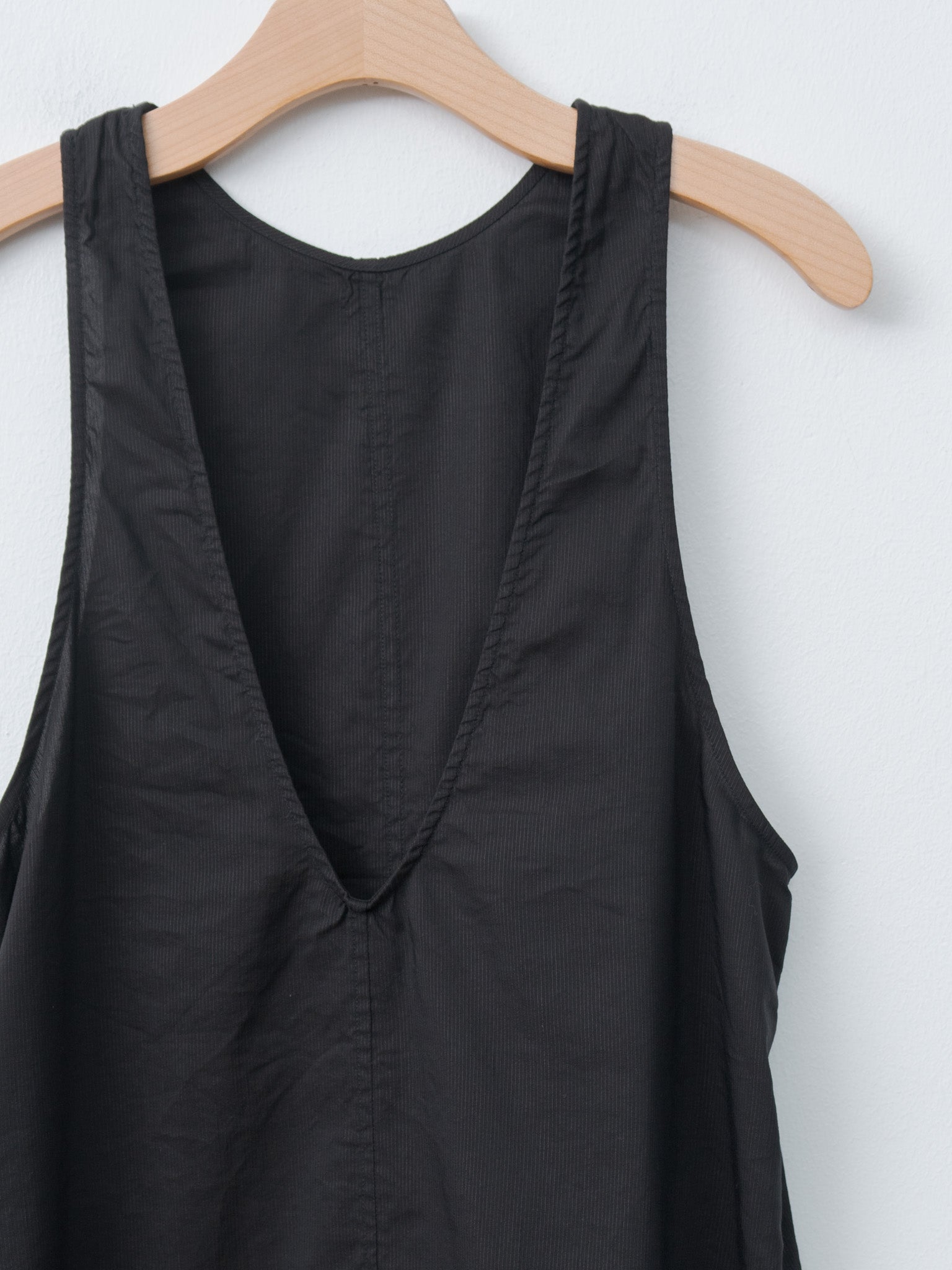 Namu Shop - Unfil Washed & Wrinkled Cordlane Dress - Black