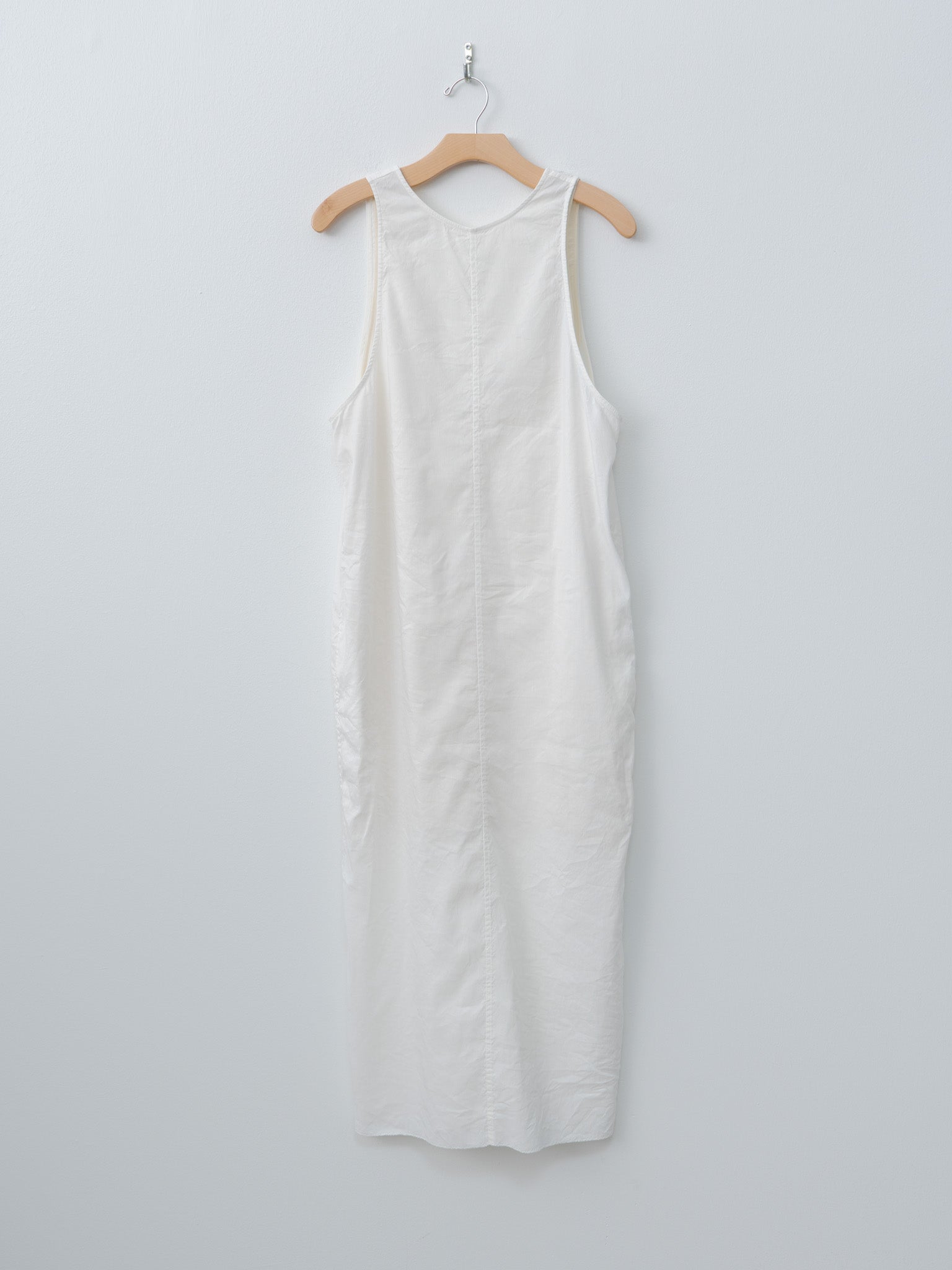 Namu Shop - Unfil Washed & Wrinkled Cordlane Dress - Off White
