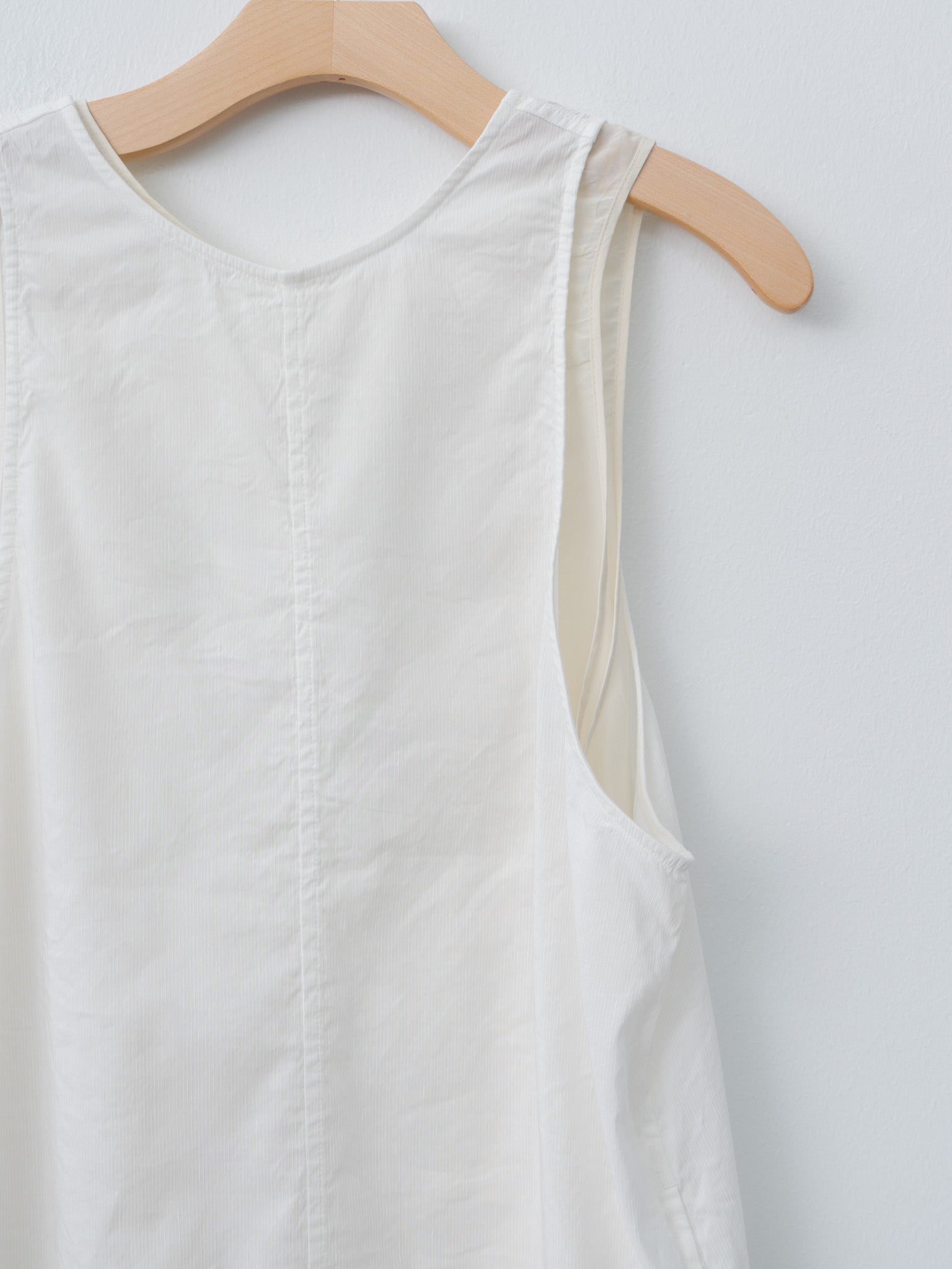 Namu Shop - Unfil Washed & Wrinkled Cordlane Dress - Off White