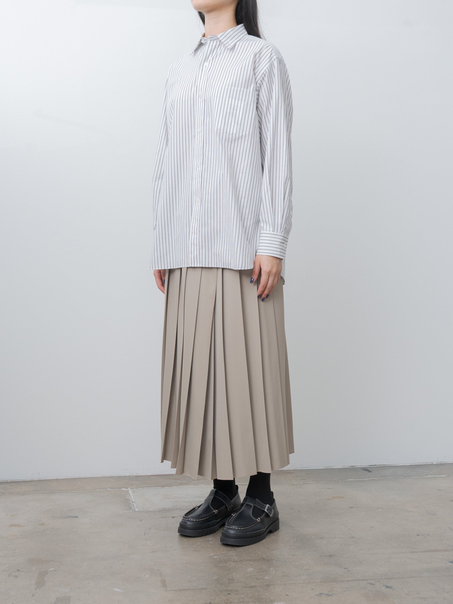 Namu Shop - Yleve Cotton Broad Shirt - Stripe