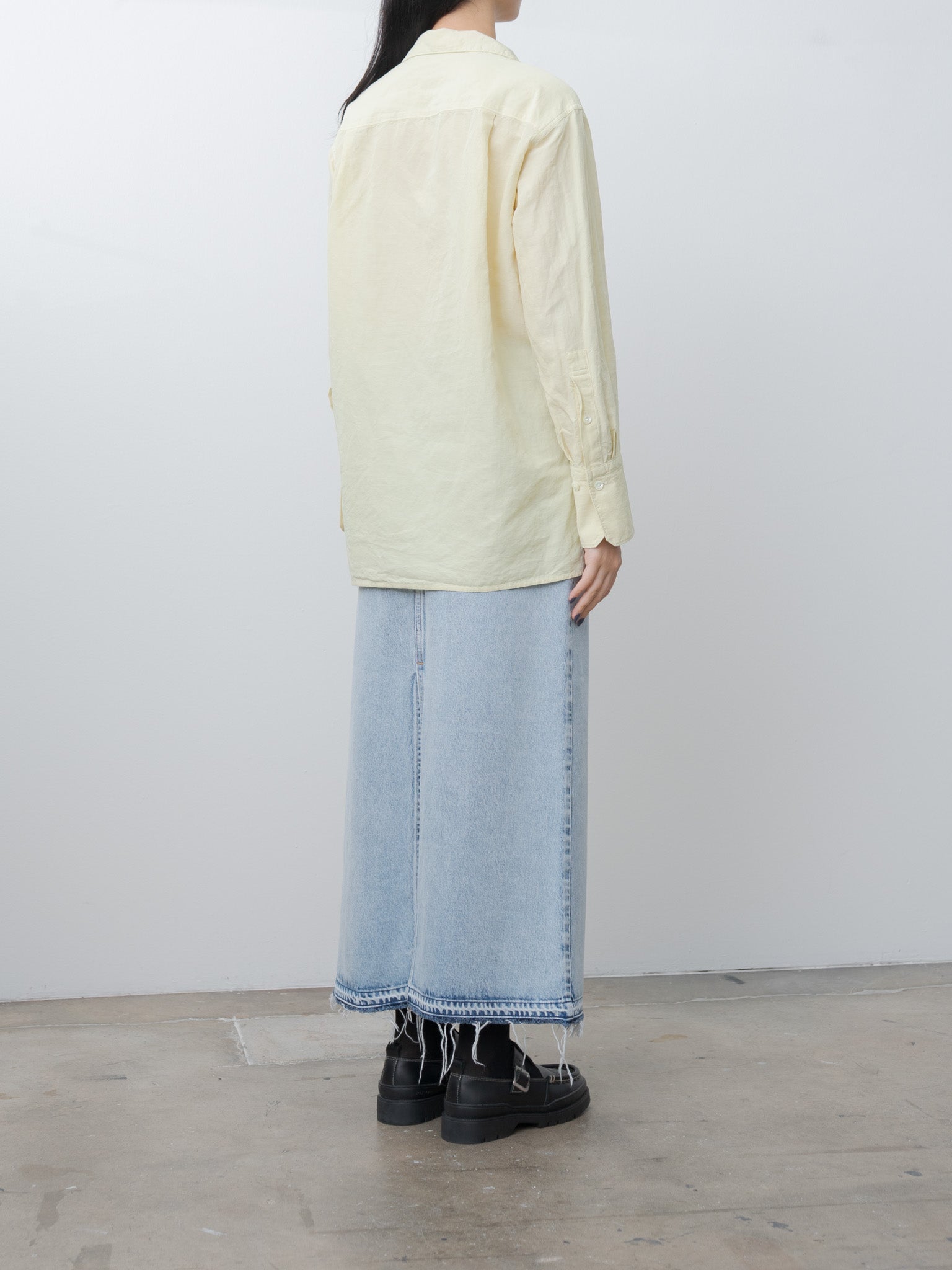 Namu Shop - Yleve Cotton Ramy Broad Shirt Jacket - Butter
