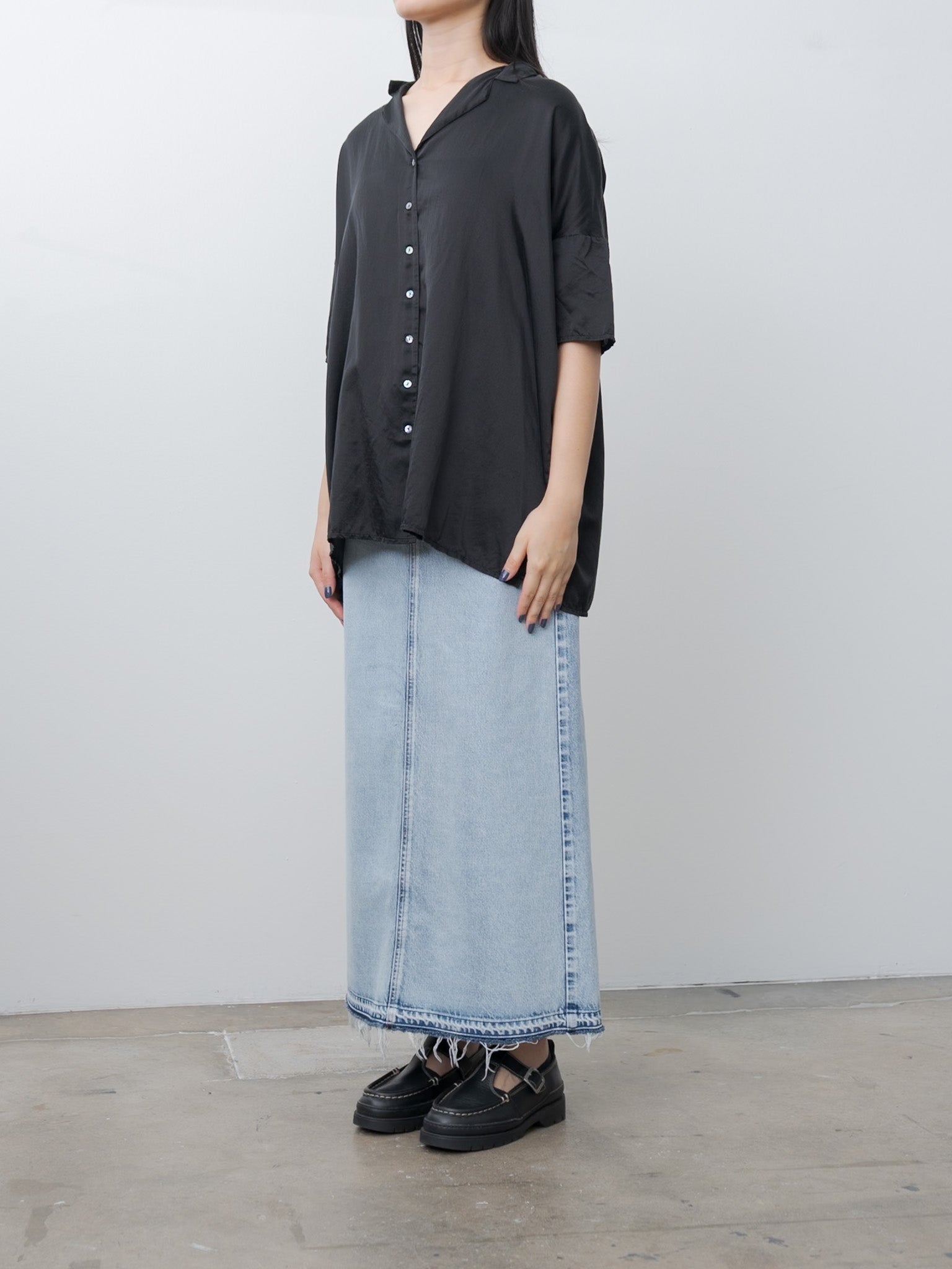 Namu Shop - Album di Famiglia Collar Shirt SC - Black