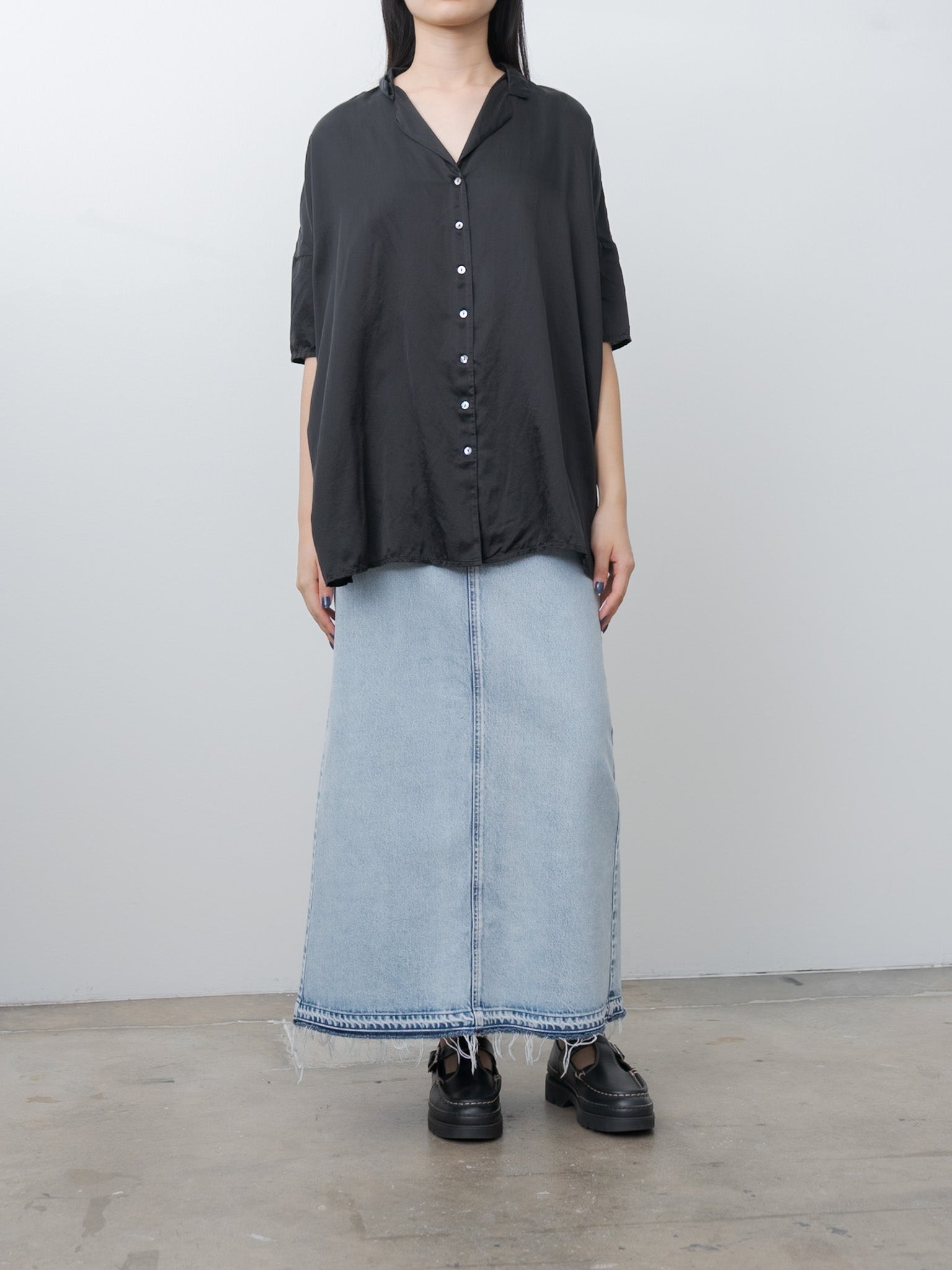 Namu Shop - Album di Famiglia Collar Shirt SC - Black