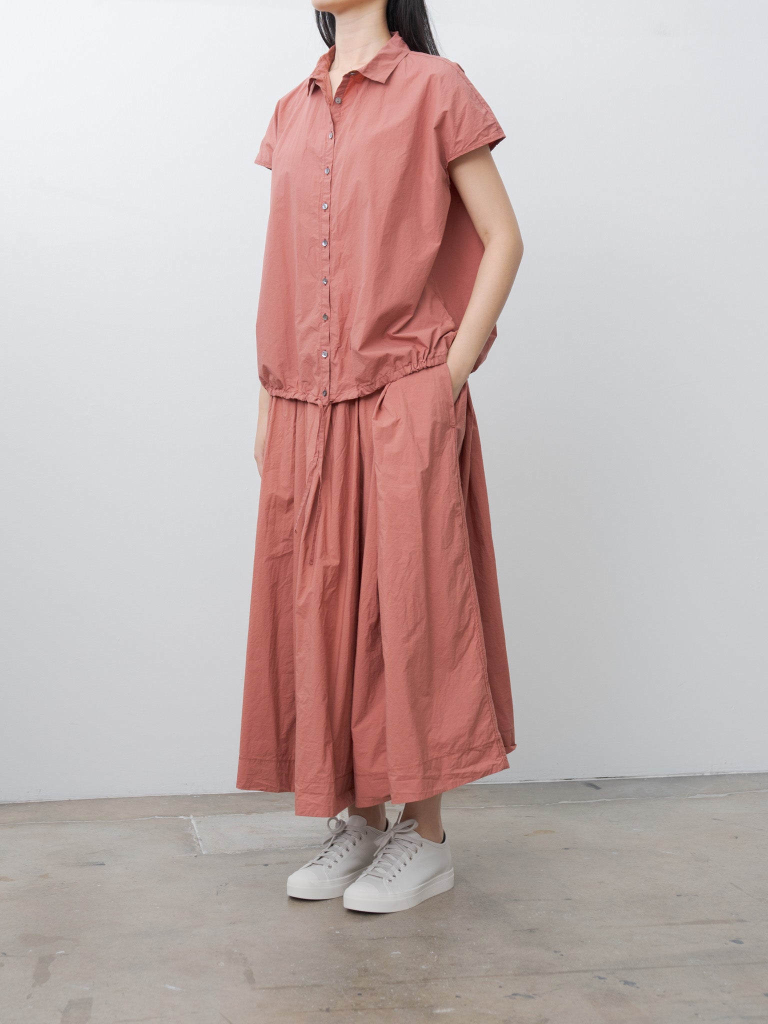 Namu Shop - Album di Famiglia Short Sleeveless Shirt TC - Coral