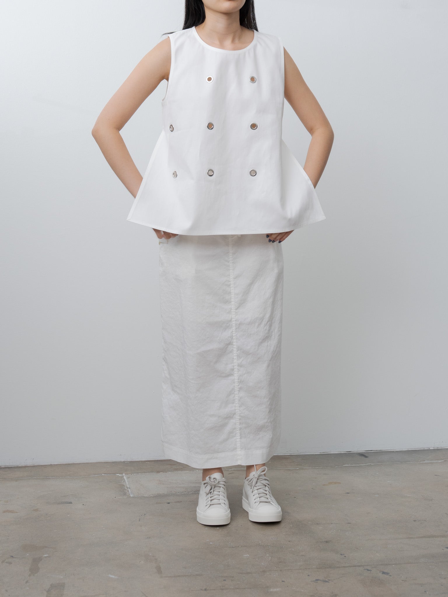Namu Shop - Sofie D'Hoore Brody Top EYELET - Off White