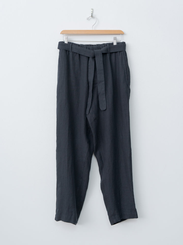 Namu Shop - Document Linen Relaxed Pants - Navy
