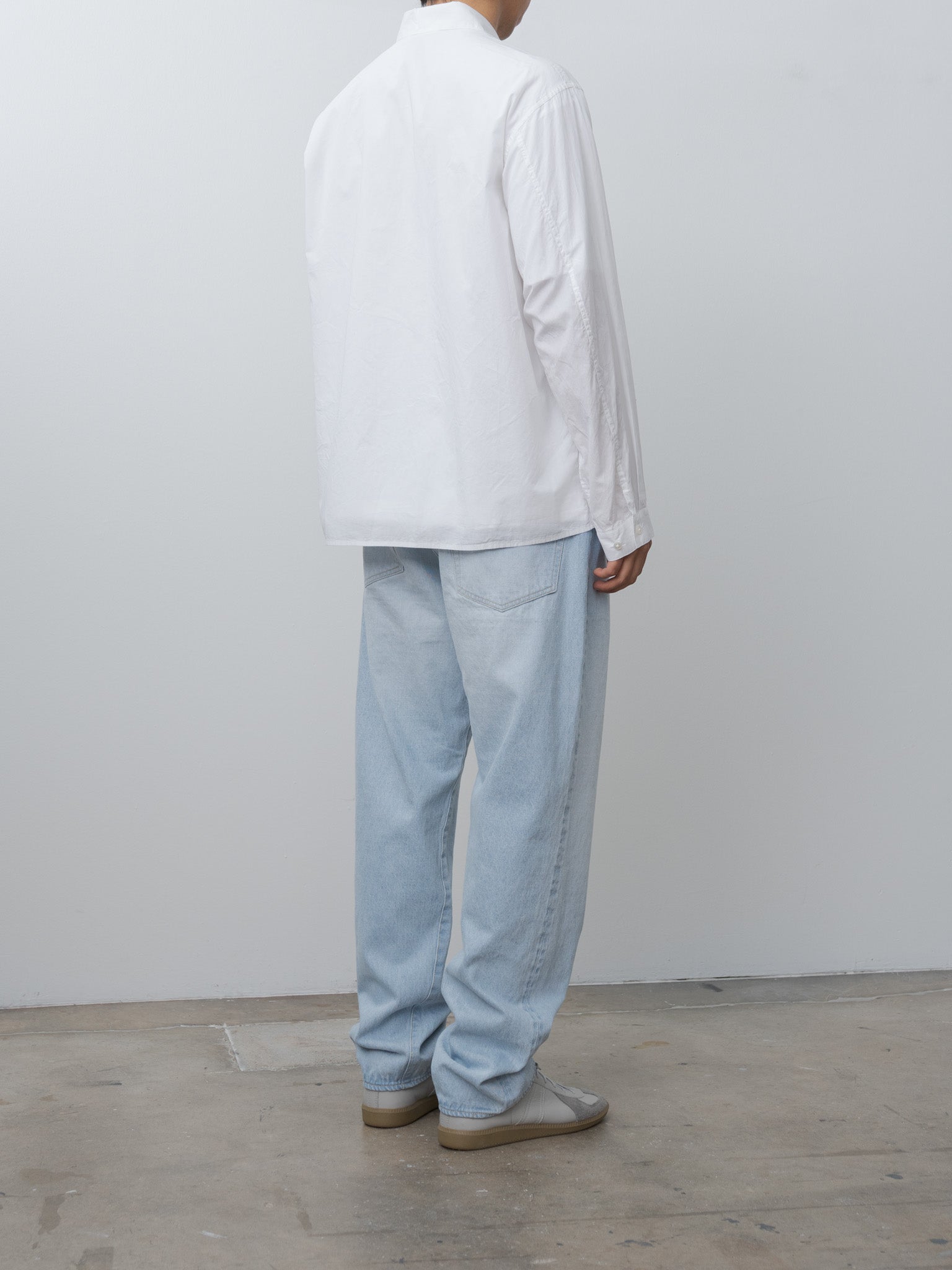 Namu Shop - Kaptain Sunshine 5P Zipper Front Denim Pants - Indigo Ice Wash