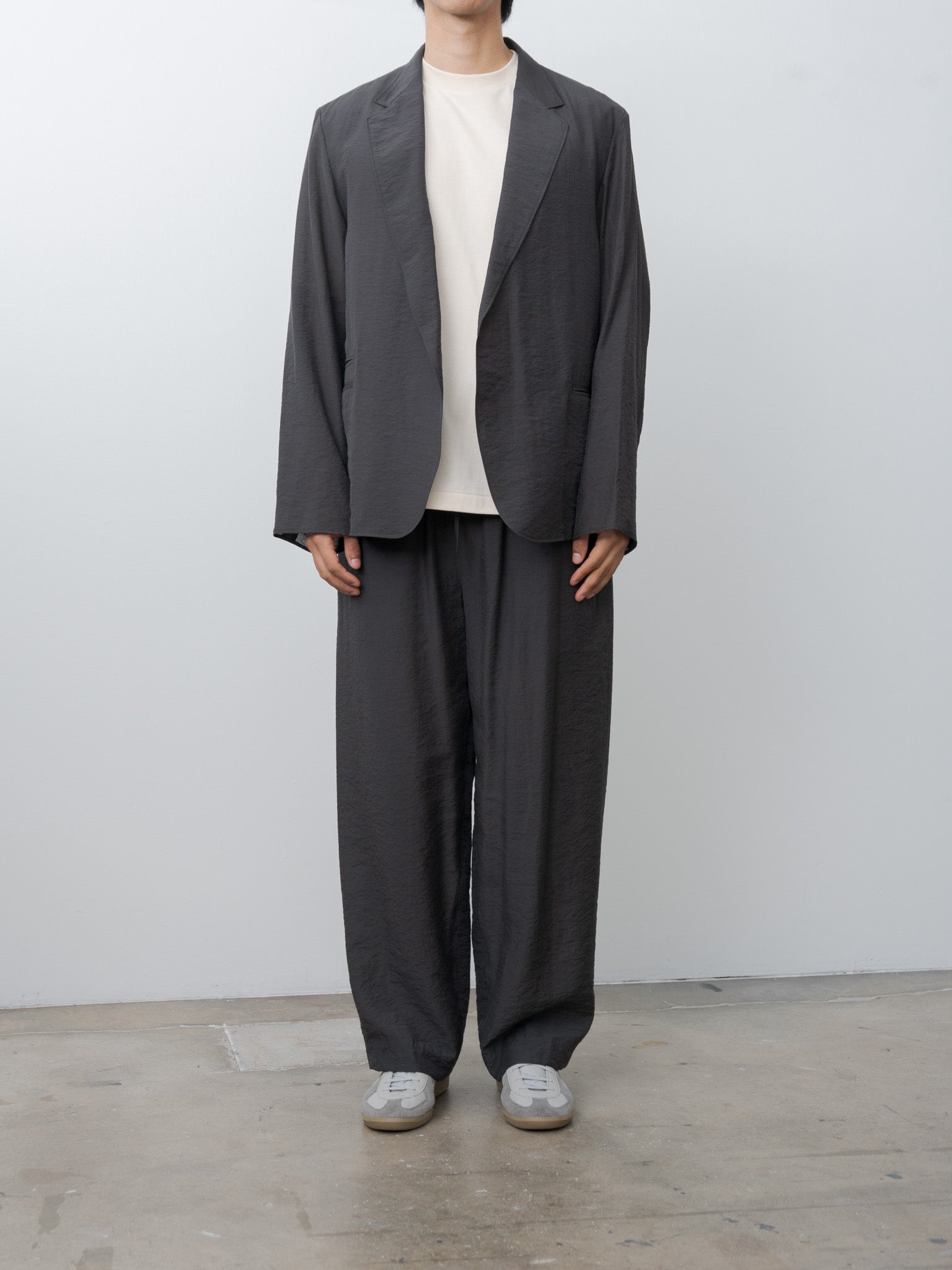 Namu Shop - Blurhms Ny-Vi-Li Side Seamless Slacks - Charcoal Brown