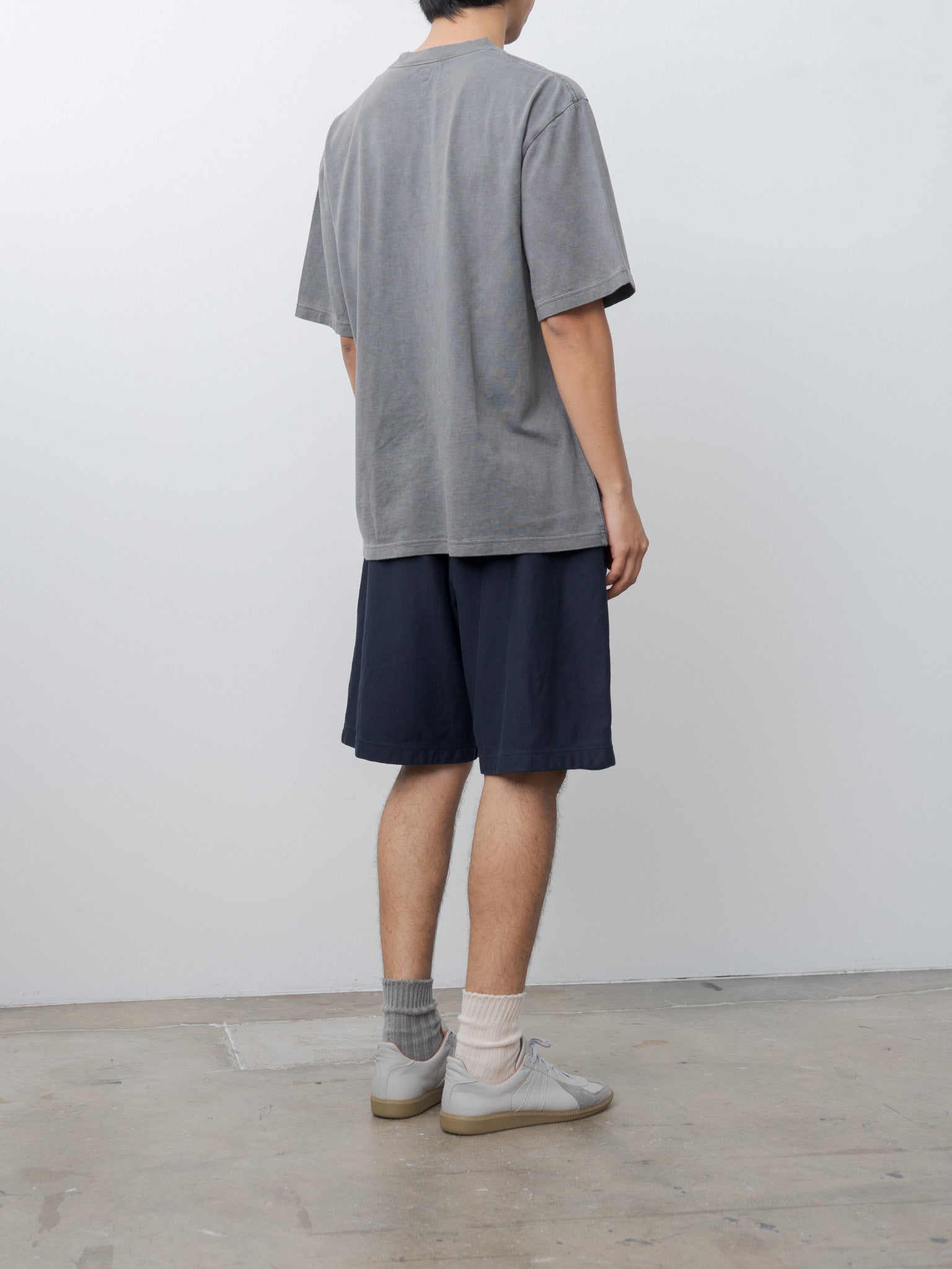 Namu Shop - Blurhms Thin-Sweat Shorts - Dark Navy
