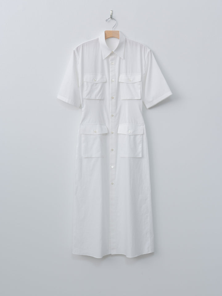 Namu Shop - Auralee Washed Finx Twill Shirt Dress - White