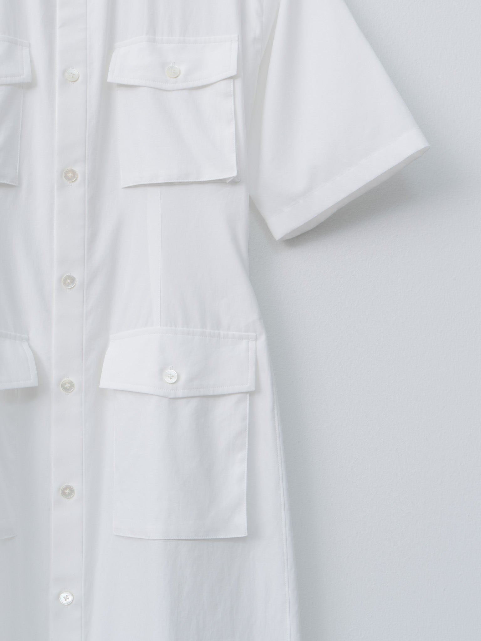 Namu Shop - Auralee Washed Finx Twill Shirt Dress - White