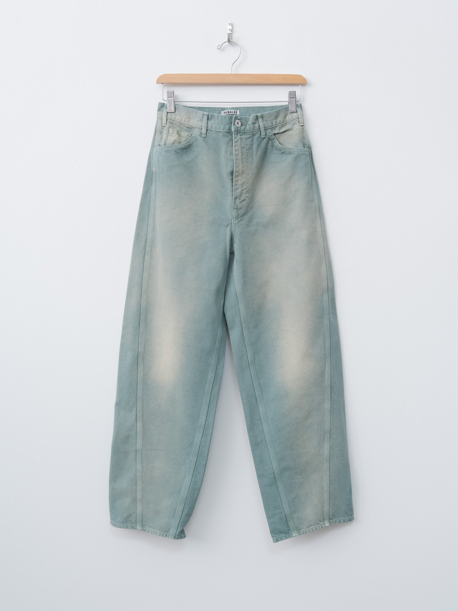 Namu Shop - Auralee Organic Cotton Duck Pants - Ash Green