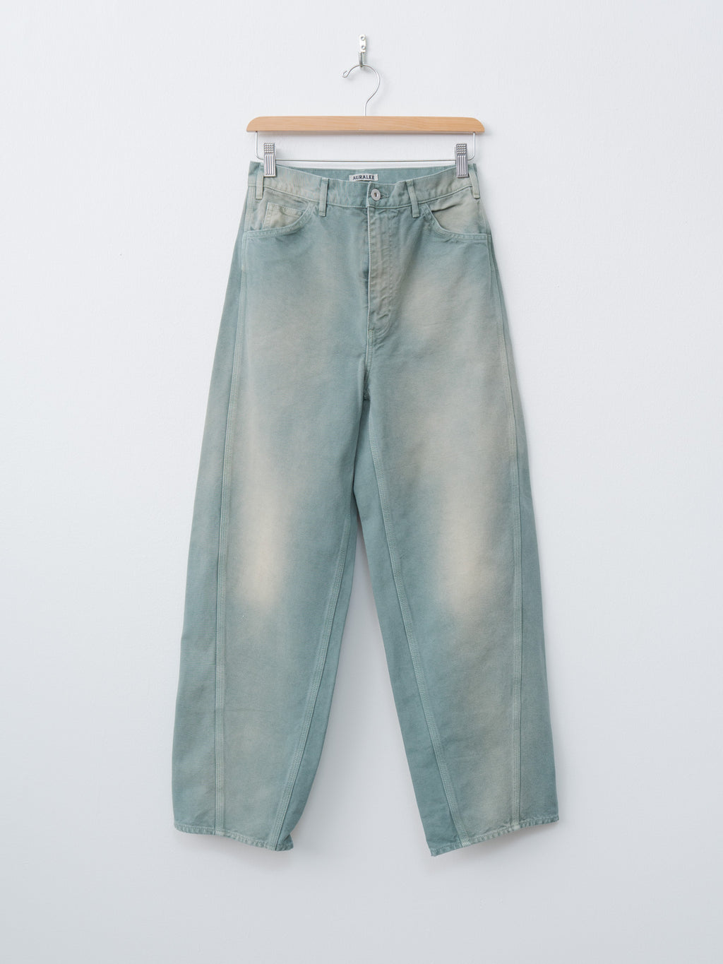 Namu Shop - Auralee Organic Cotton Duck Pants - Ash Green